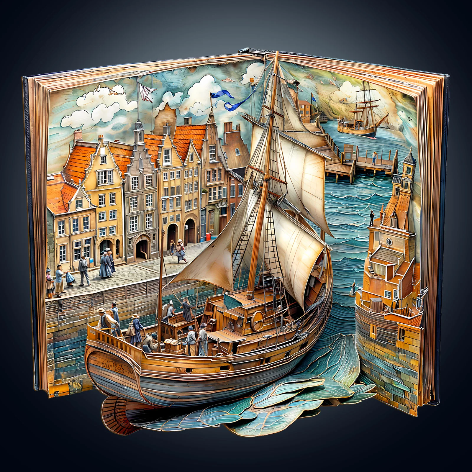 Paper channel Wooden Jigsaw Puzzle - Image 2