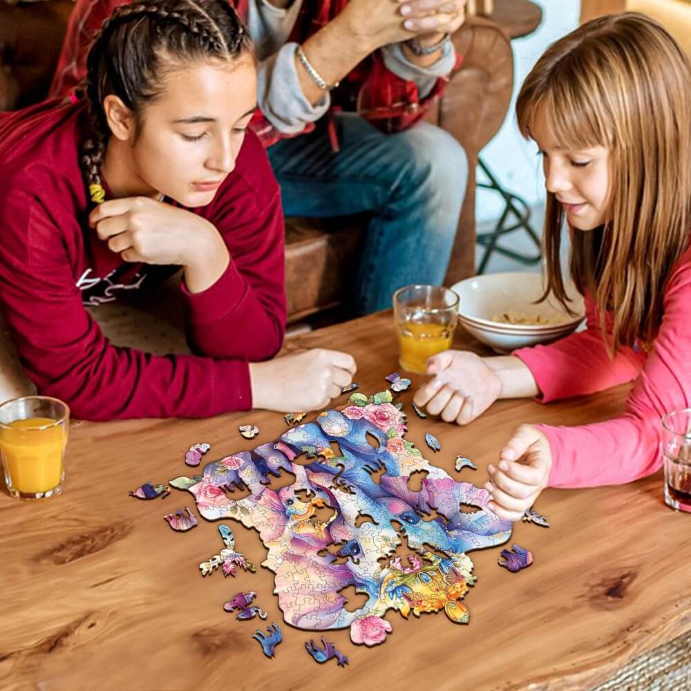 Parent child elephant Wooden Jigsaw Puzzle - Image 8
