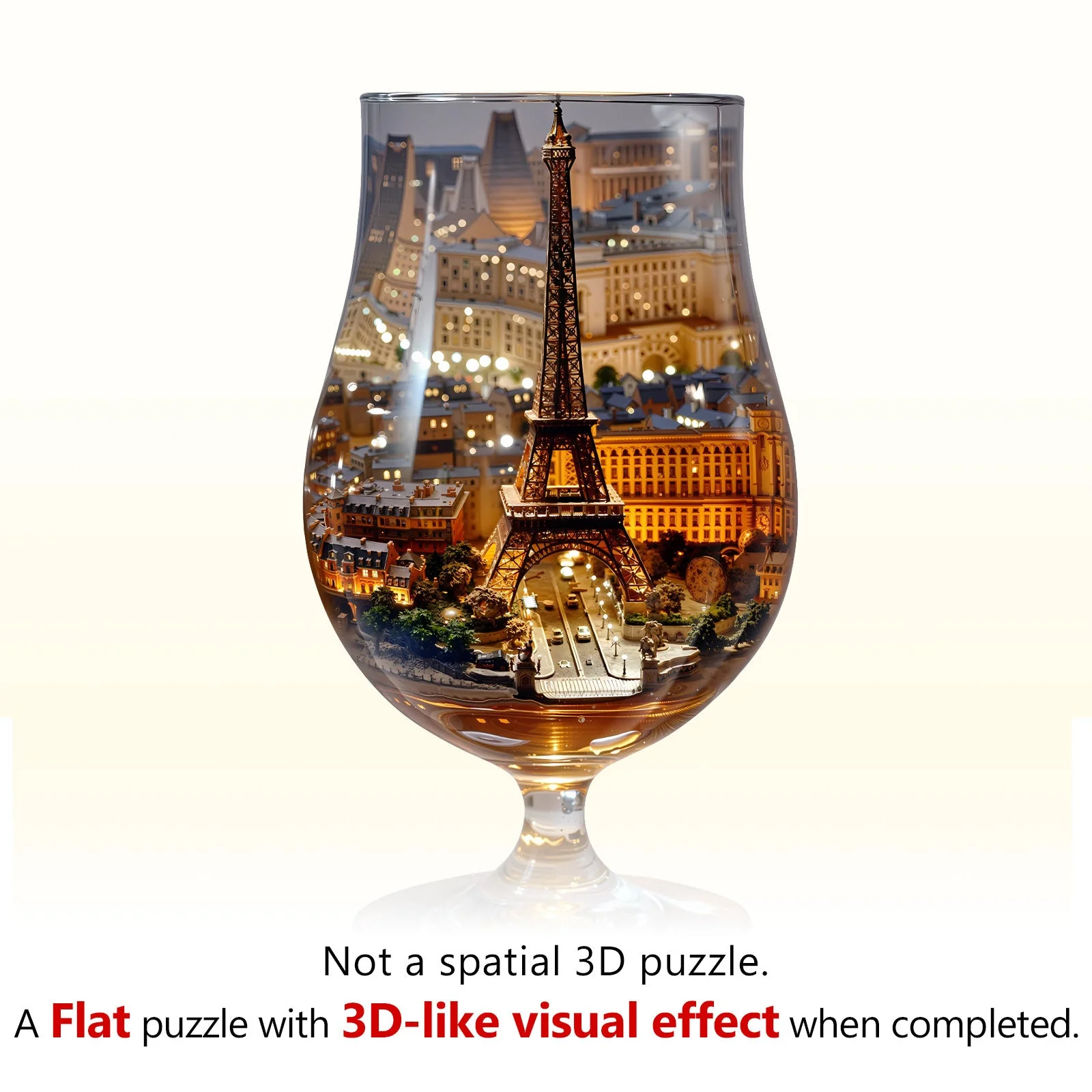 Paris Glow Wooden Jigsaw Puzzle - Image 3