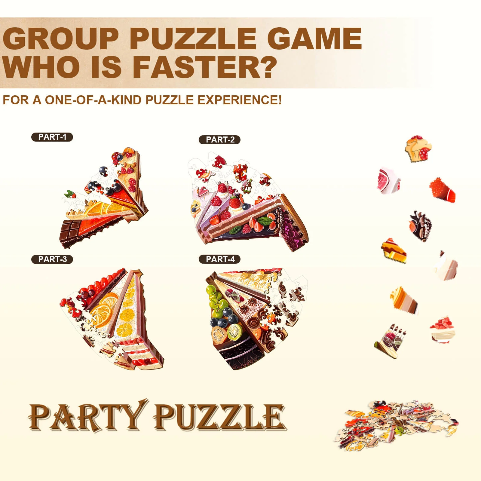 Party Puzzle-Delicious Cake - Image 2
