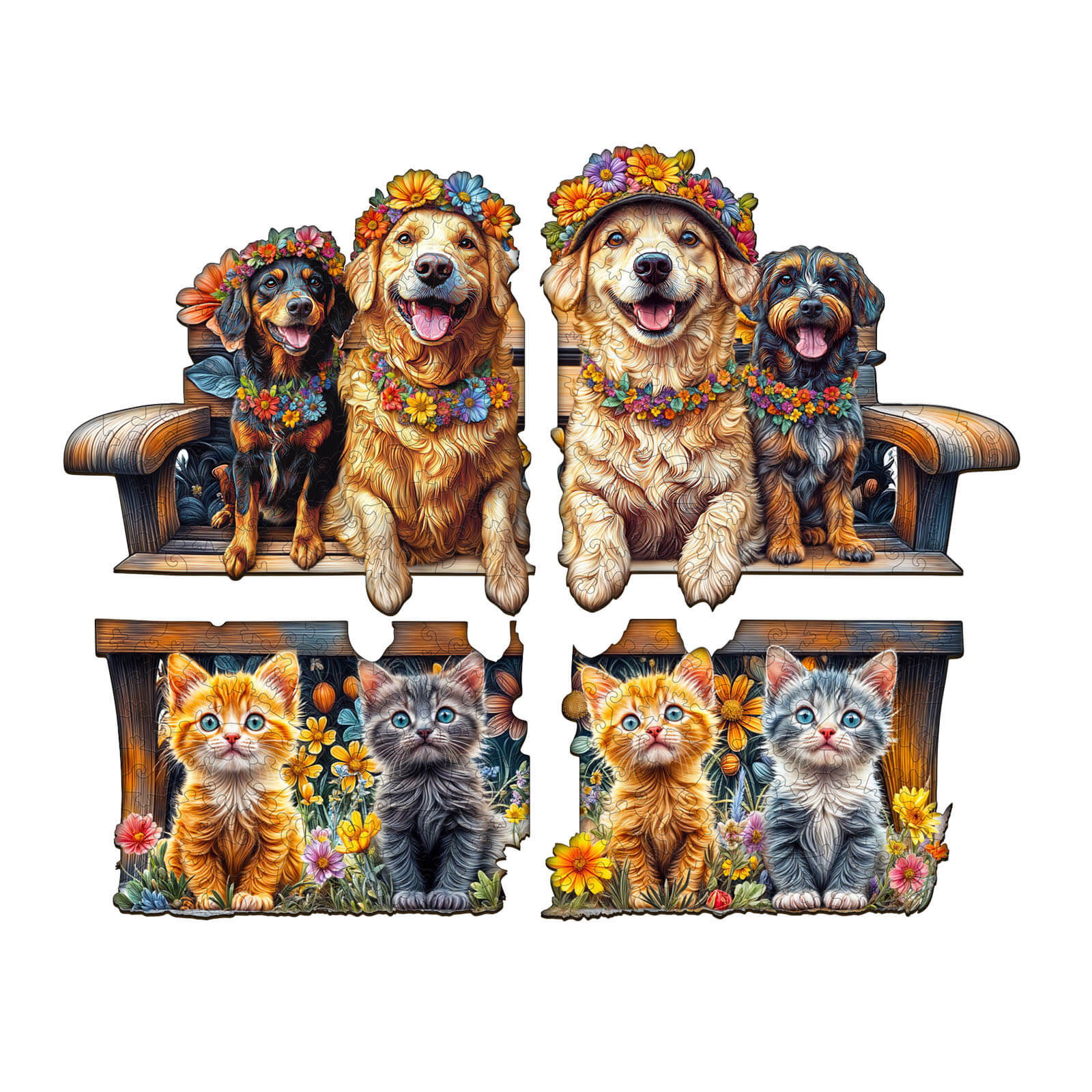 Party Puzzle-Pets on the Bench - Image 3