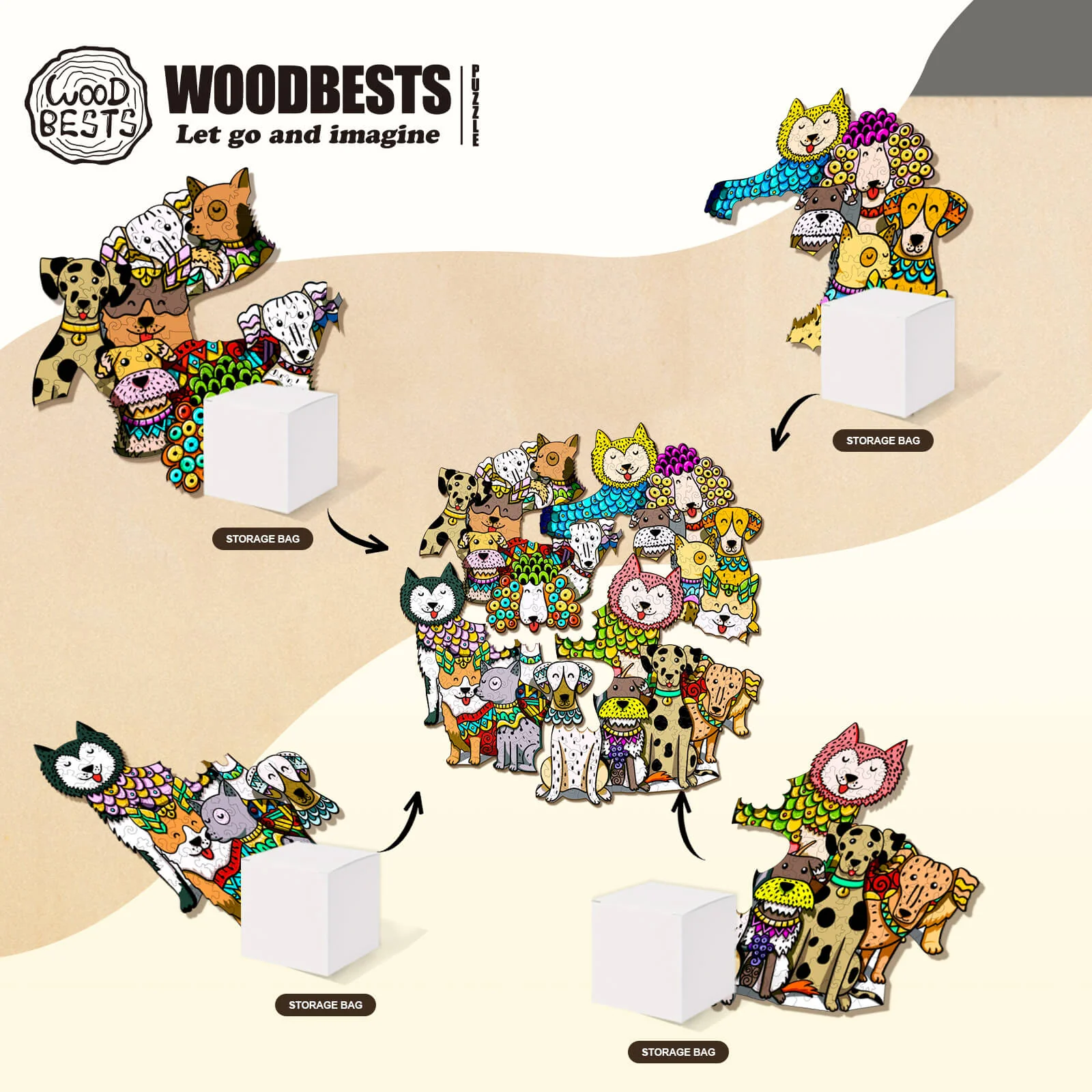 Party Puzzle-Rich Dog - Image 5