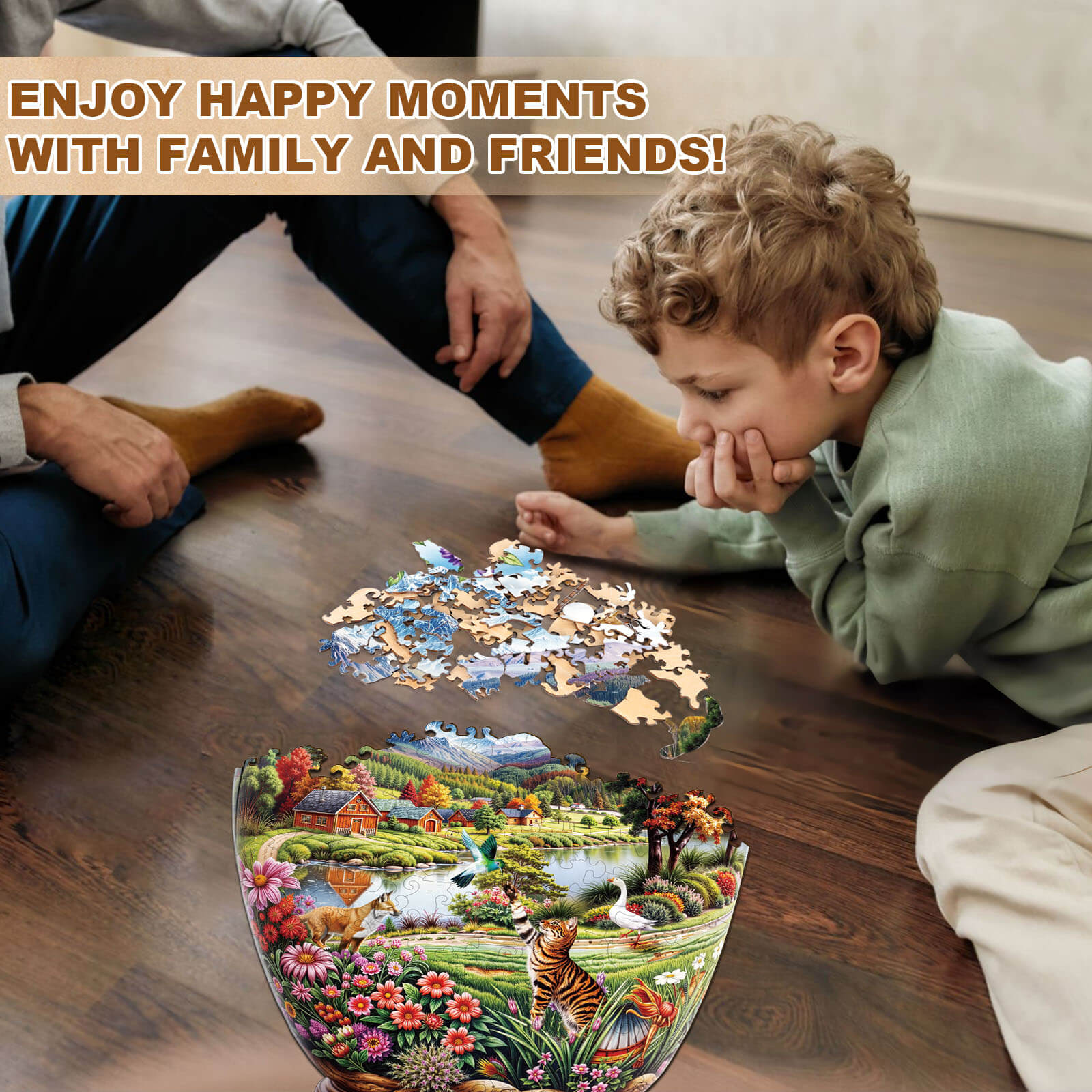 Pastoral vase Wooden Jigsaw Puzzle - Image 10