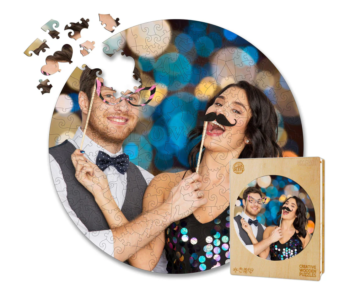 Personalized Photo Wooden Puzzle - Love Theme - Image 10