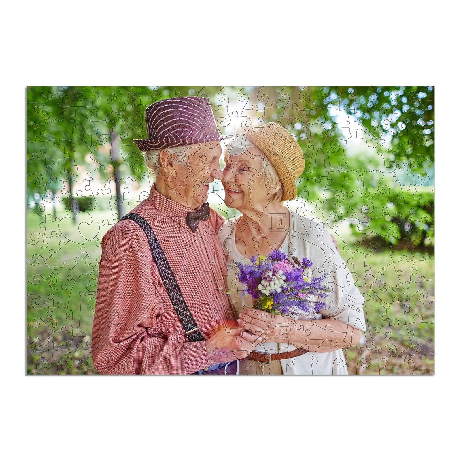Personalized Photo Wooden Puzzle - Love Theme - Image 3