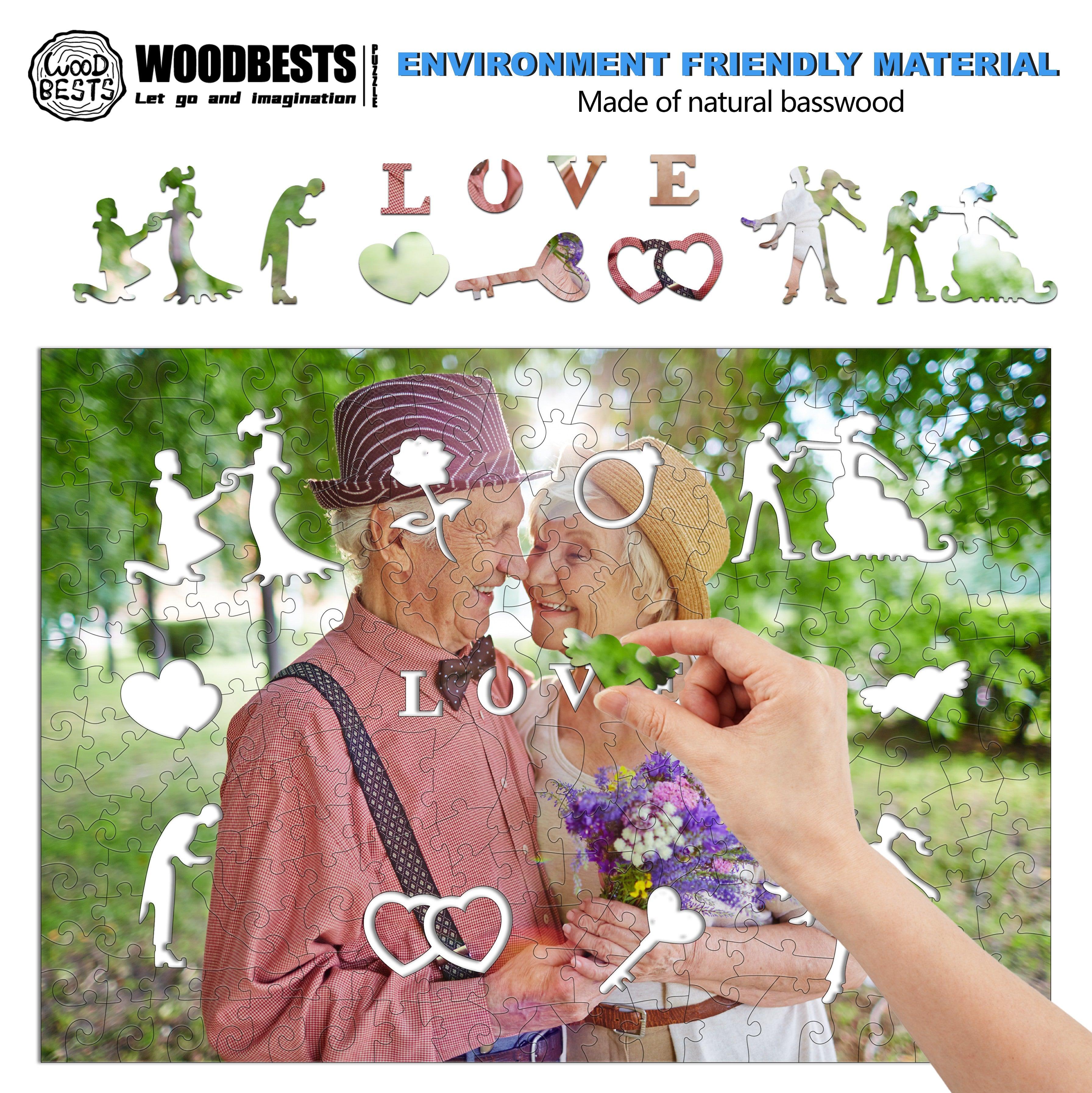 Personalized Photo Wooden Puzzle - Love Theme - Image 6