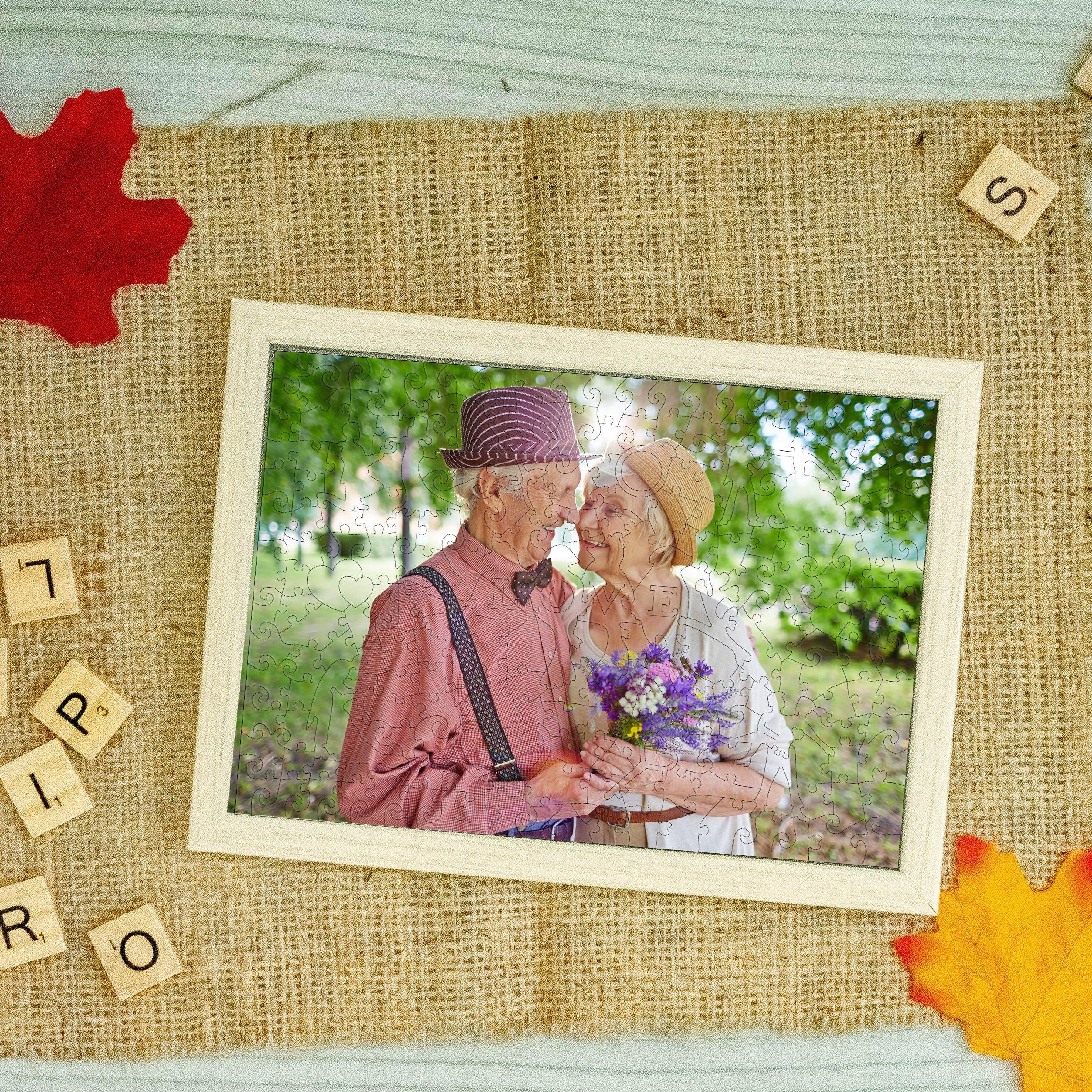 Personalized Photo Wooden Puzzle - Love Theme - Image 7