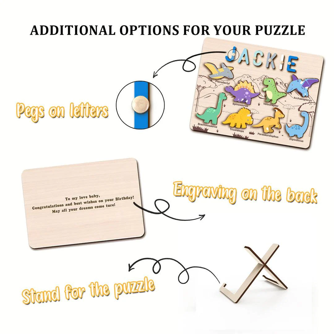 Personalized Dinosaur Name Puzzle - Image 5