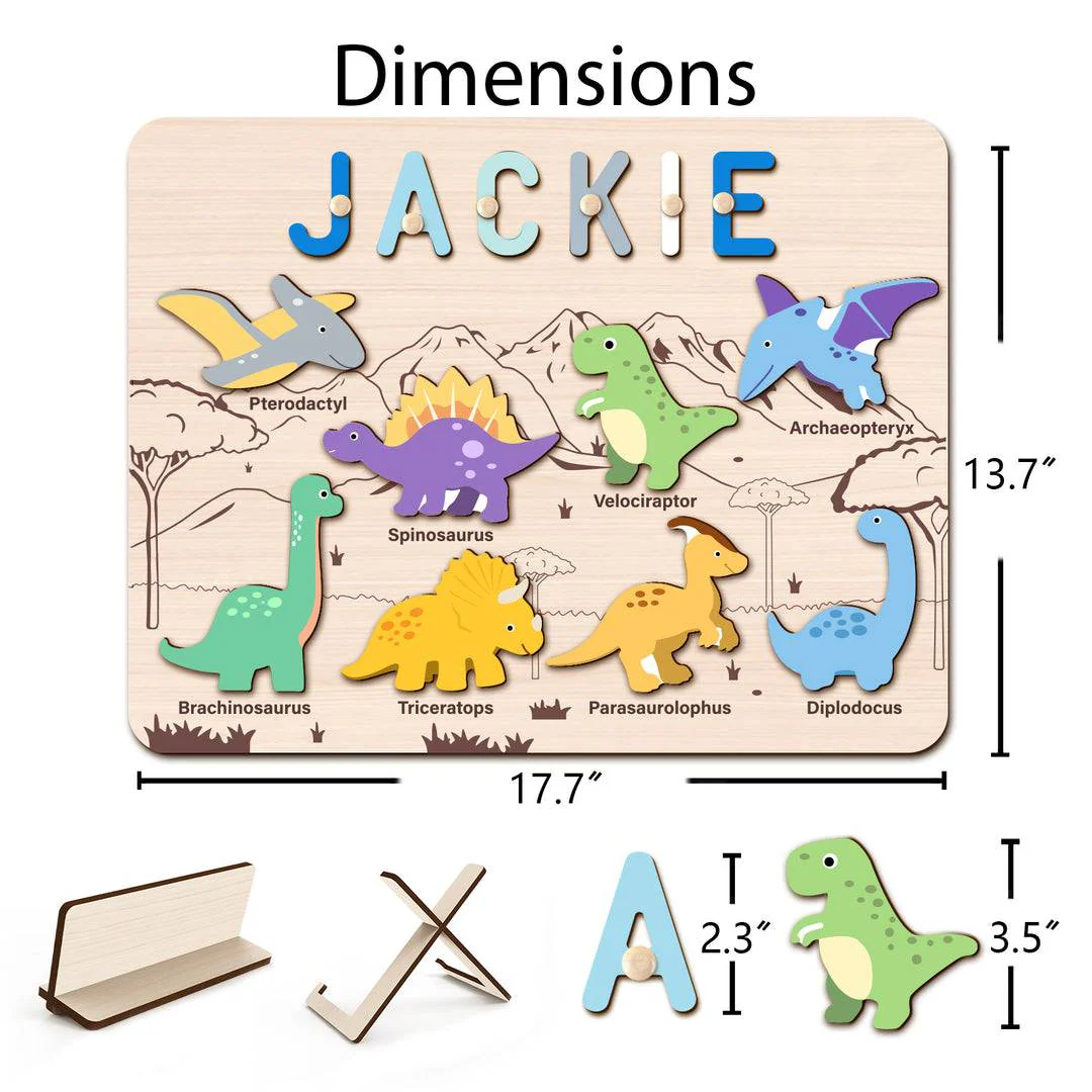 Personalized Dinosaur Name Puzzle - Image 6
