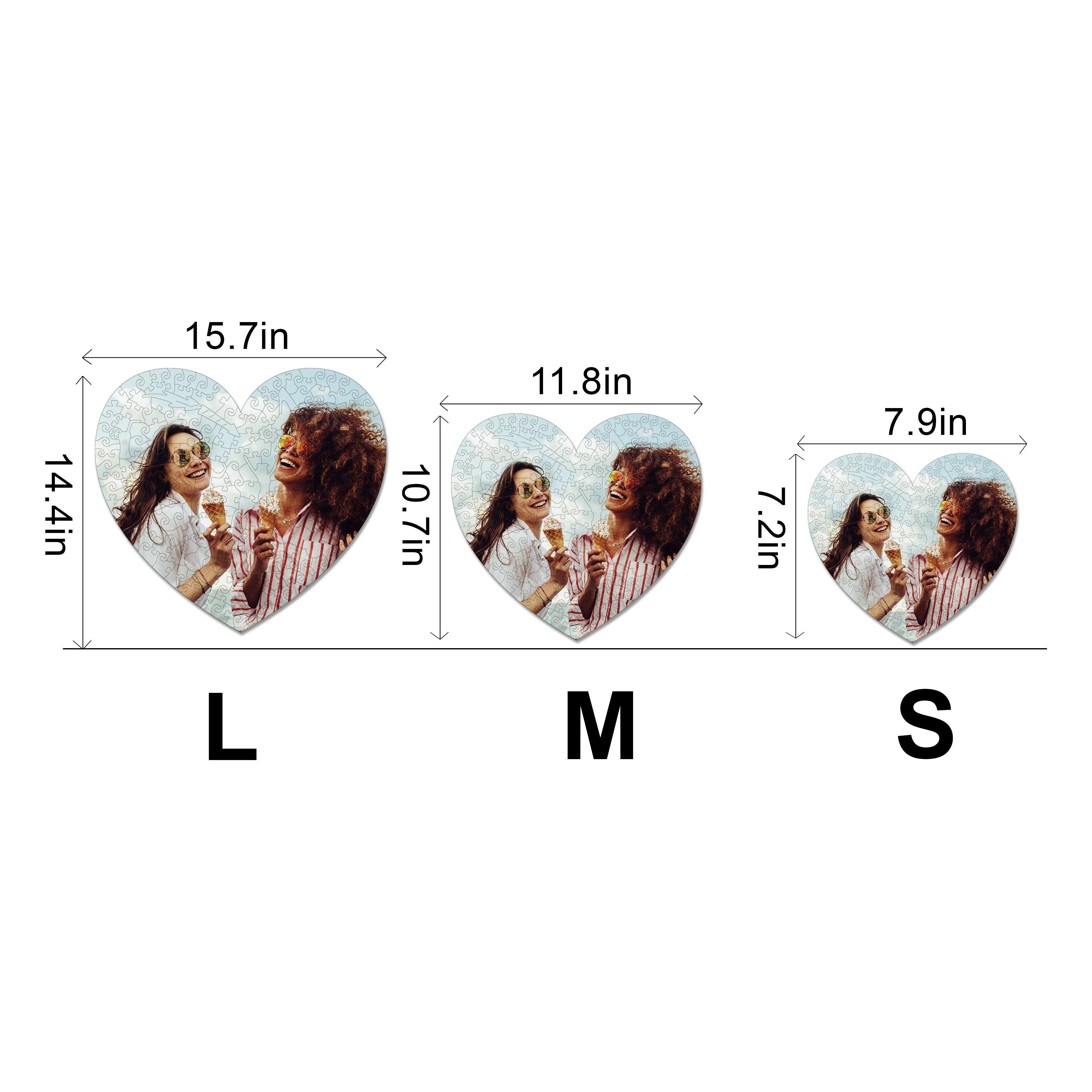 LOVE Style Personalized Friendship Photo Wooden Puzzle - Image 3
