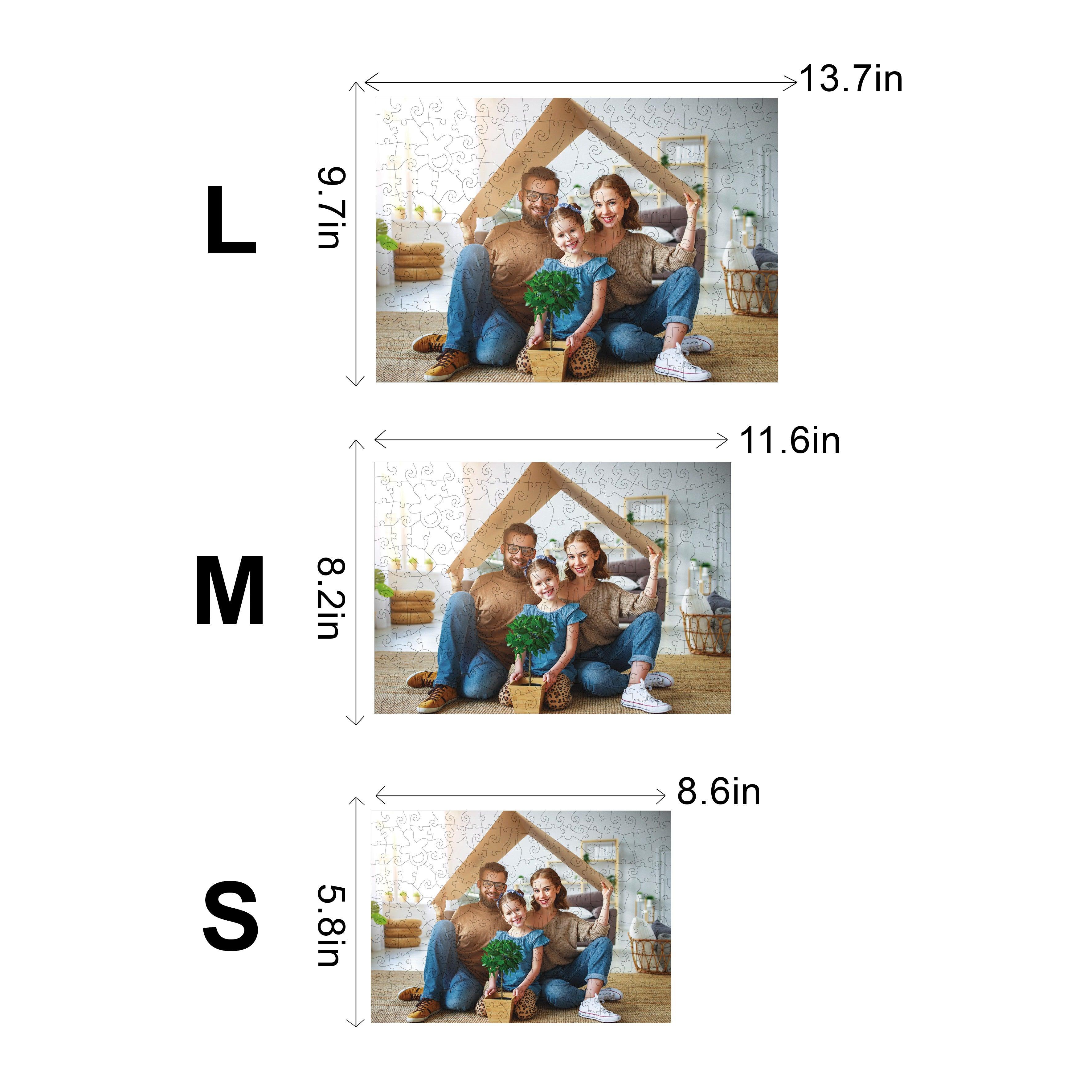 Personalized Photo Wooden Puzzle - Family Theme - Image 4
