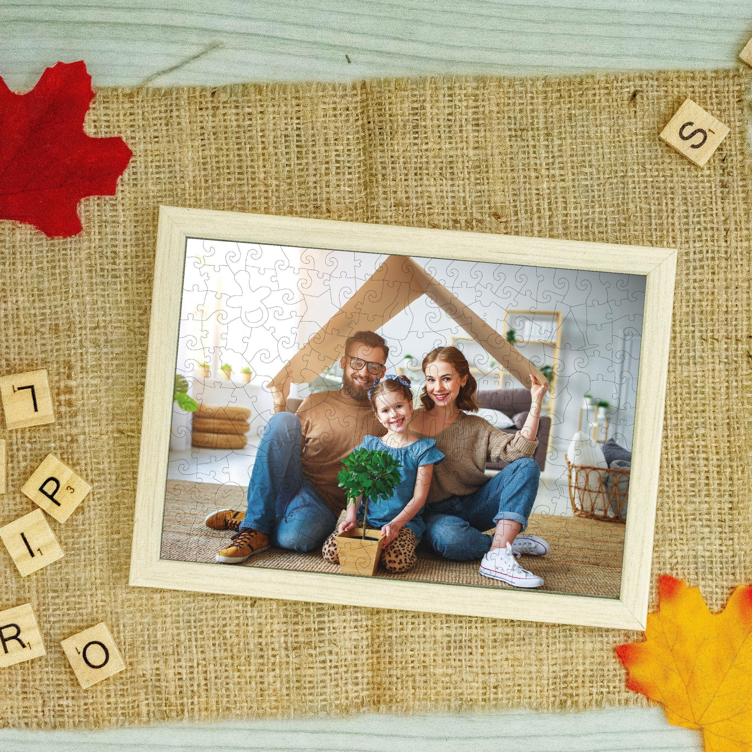 Personalized Photo Wooden Puzzle - Family Theme - Image 7
