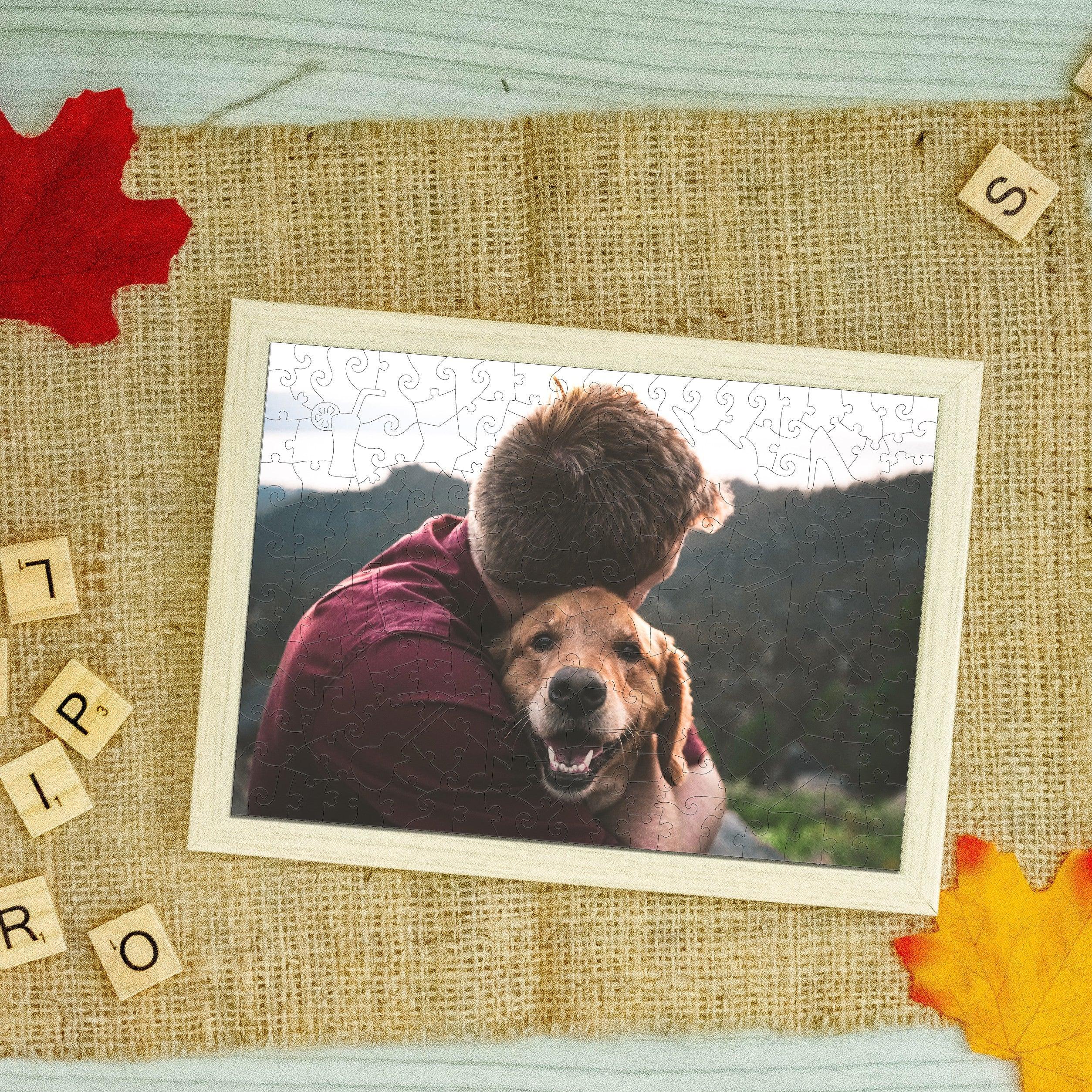 Personalized Photo Wooden Puzzle - Pet Lover Theme - Image 3