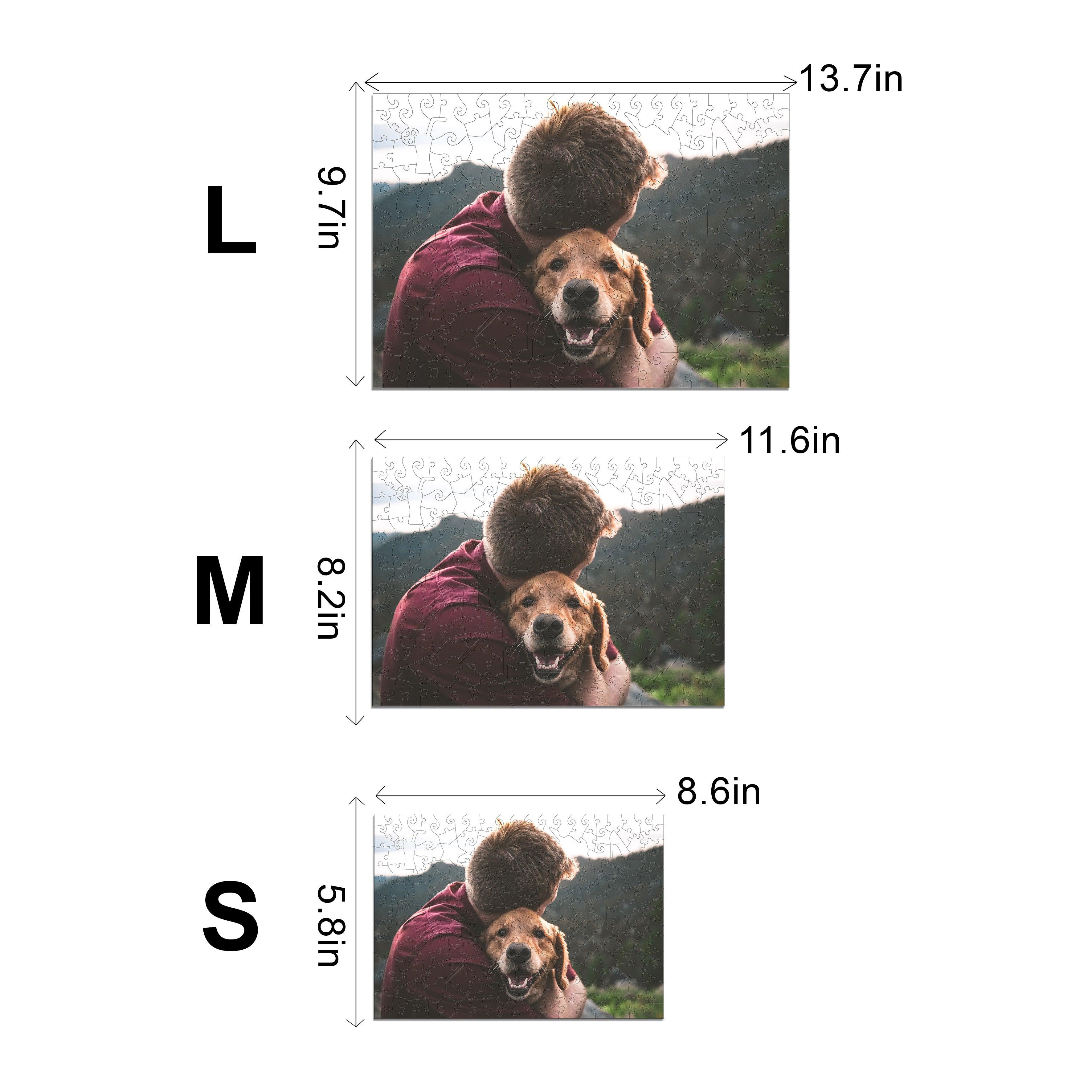 Personalized Photo Wooden Puzzle - Pet Lover Theme - Image 4