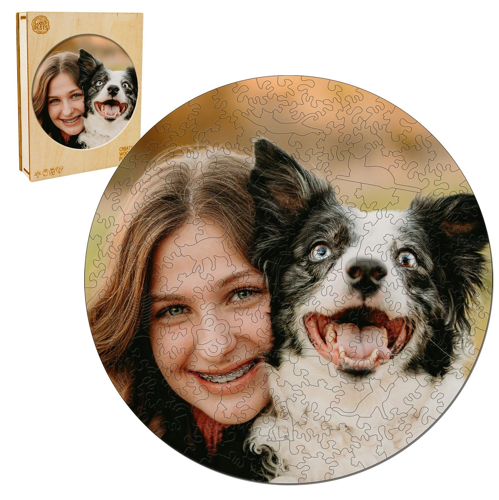 Personalized Pet Dog Lover Sweet Time Wooden Puzzle - Image 3