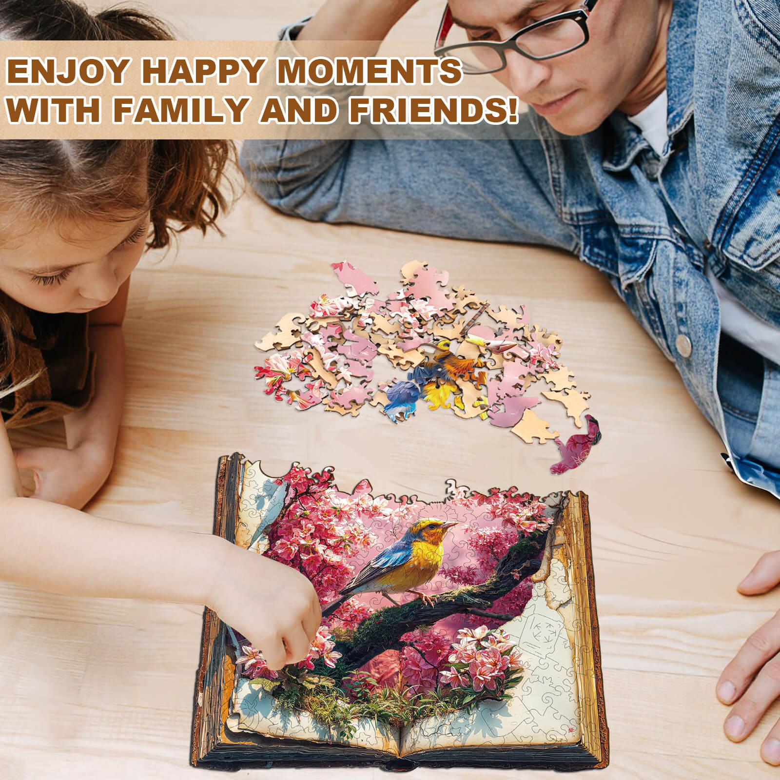 Petal Serenade Wooden Jigsaw Puzzle - Image 11