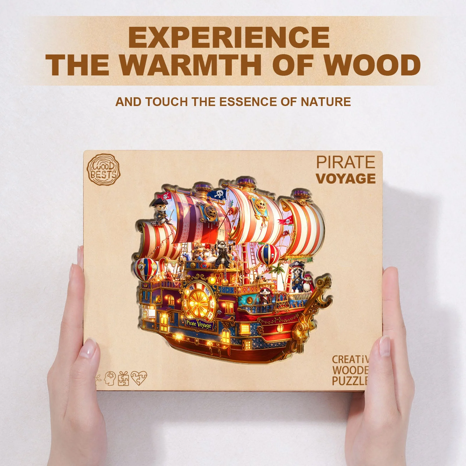 Pirate Voyage Wooden Jigsaw Puzzle - Image 3