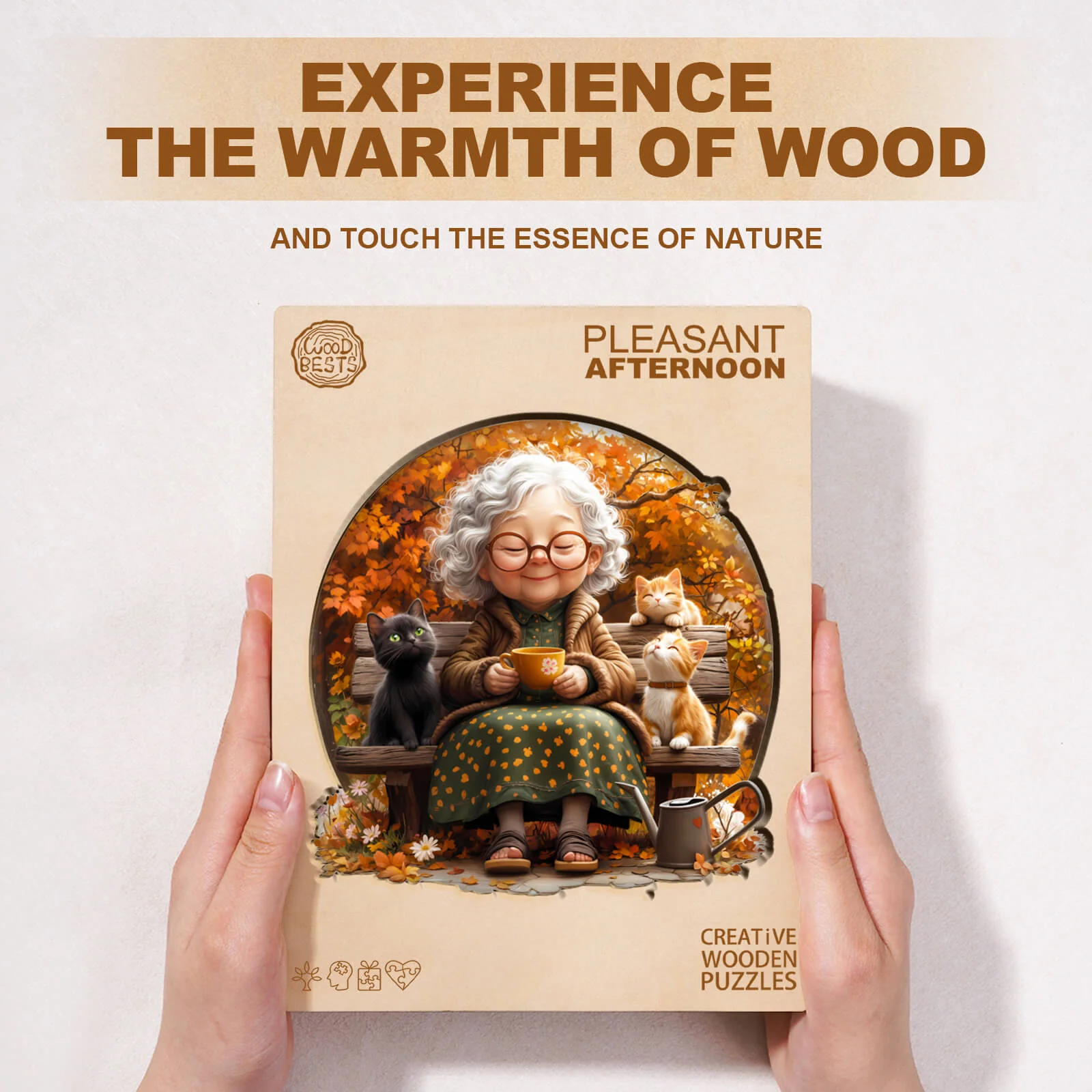 Pleasant afternoon Wooden Jigsaw Puzzle - Image 3