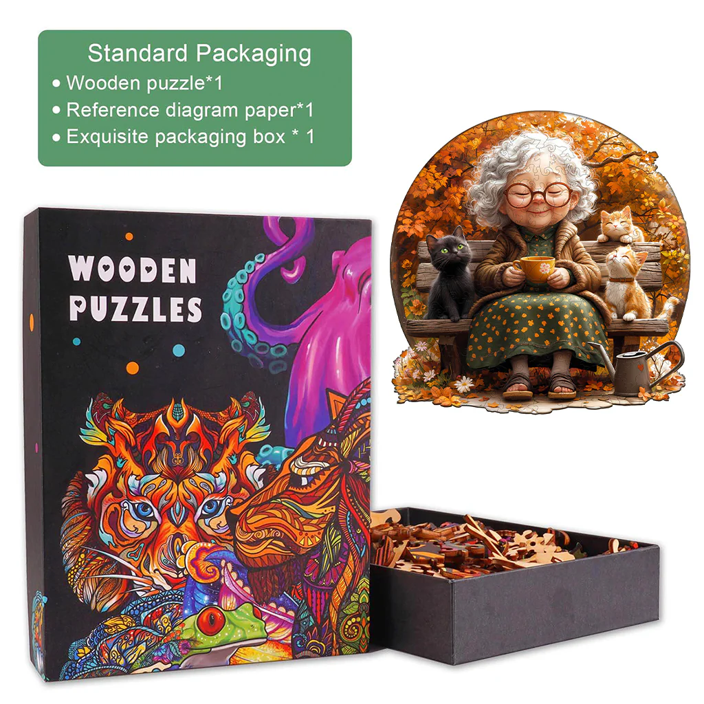 Pleasant afternoon Wooden Jigsaw Puzzle - Image 5