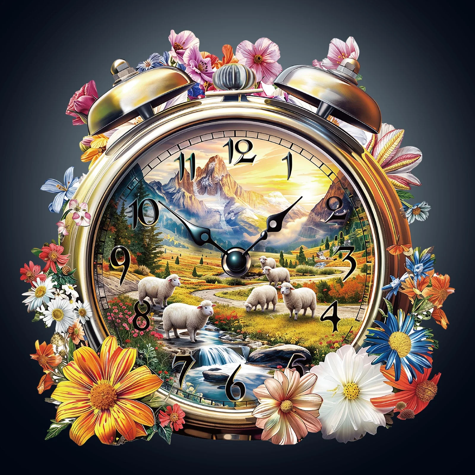 Prairie Clock Wooden Jigsaw Puzzle - Image 4