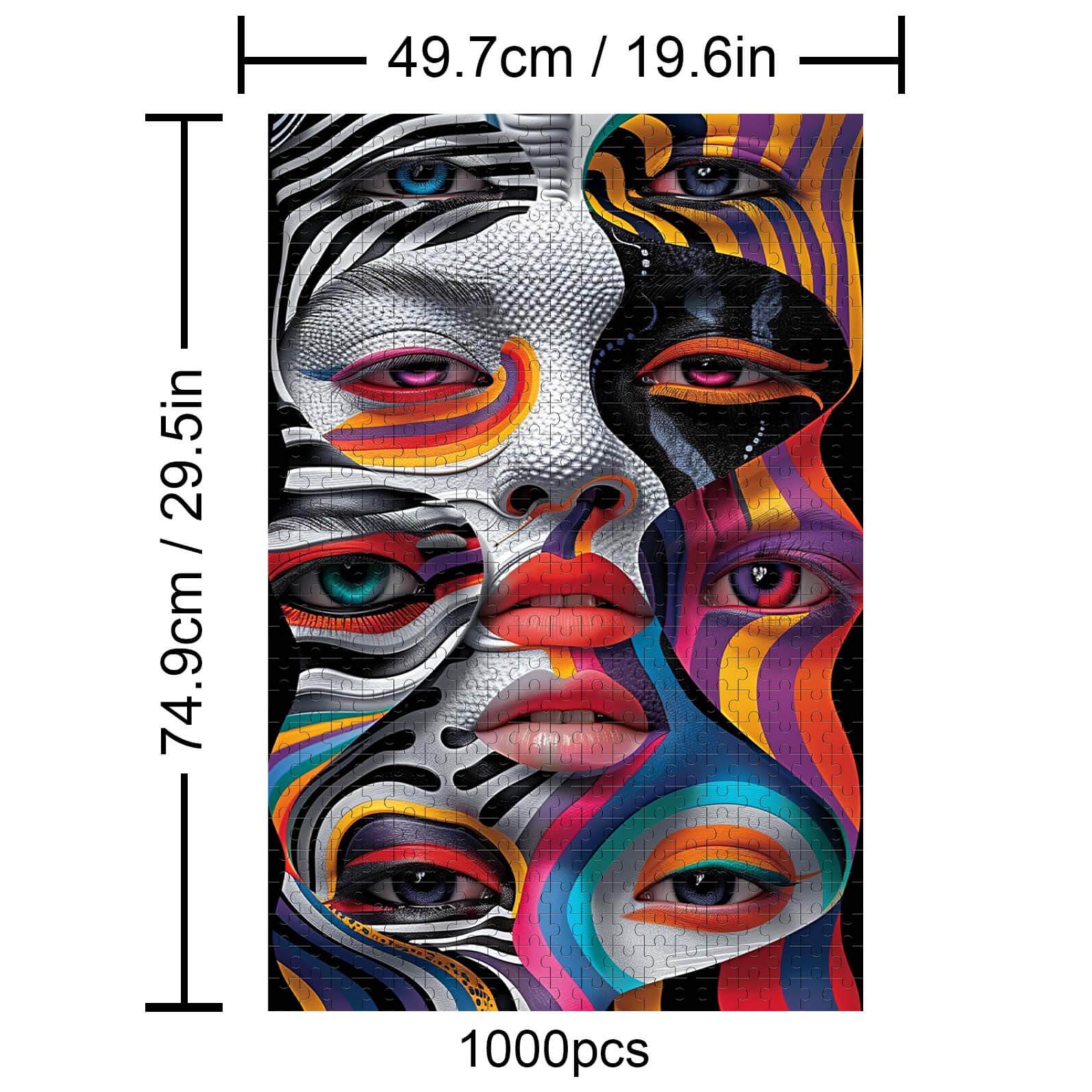 Psychedelic Splicing 500 / 1000 Piece Puzzle - Image 4