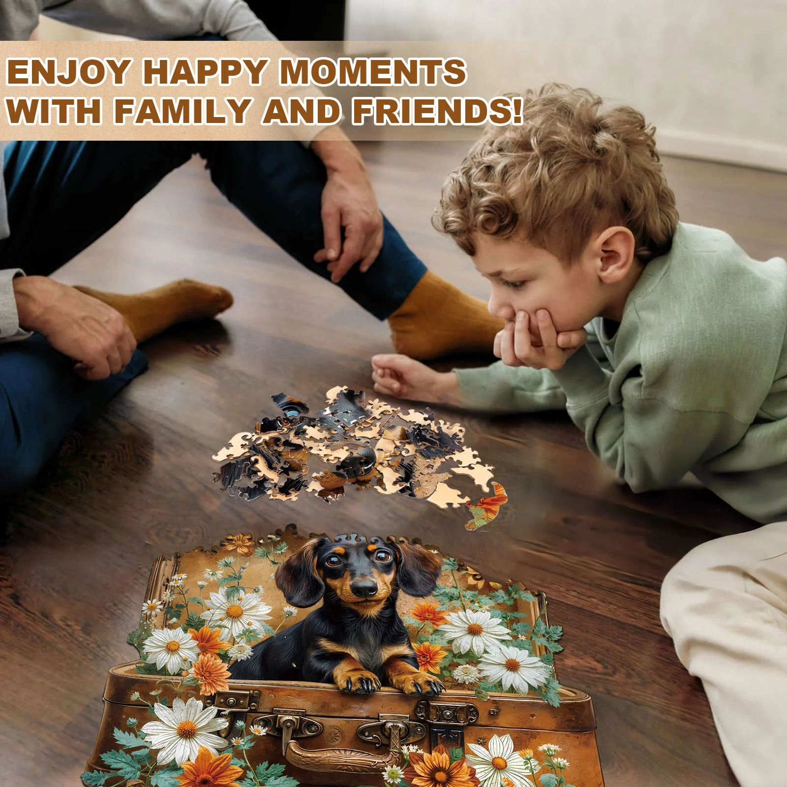 Puppy's Adventure Wooden Jigsaw Puzzle - Image 11