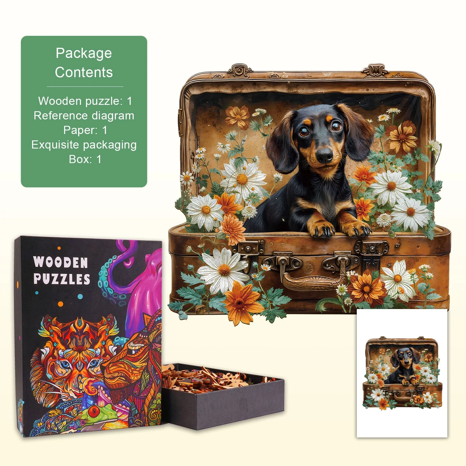 Puppy's Adventure Wooden Jigsaw Puzzle - Image 5