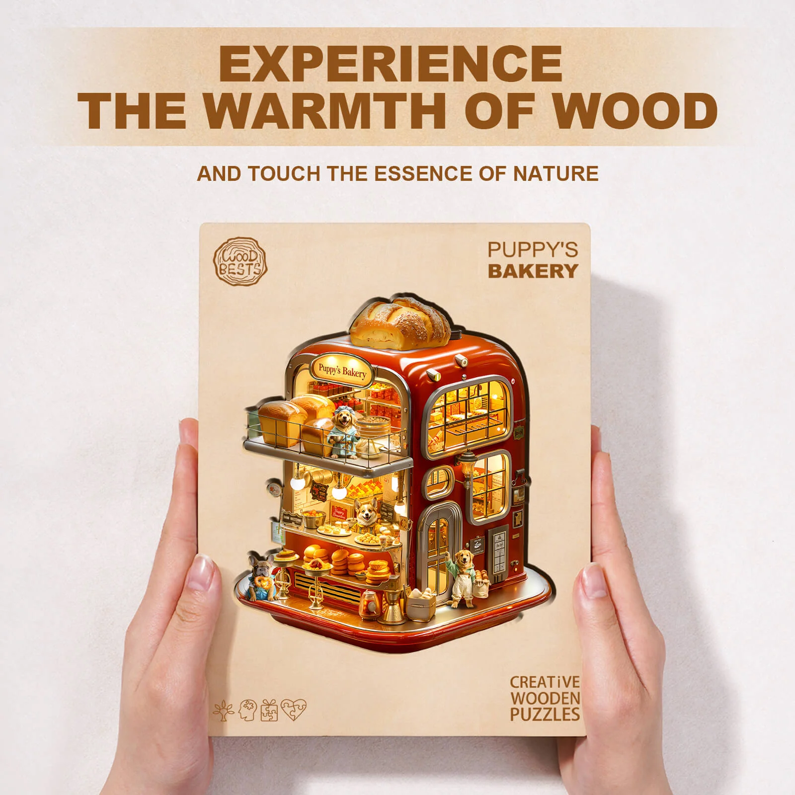 Puppy's Bakery Wooden Jigsaw Puzzle - Image 6