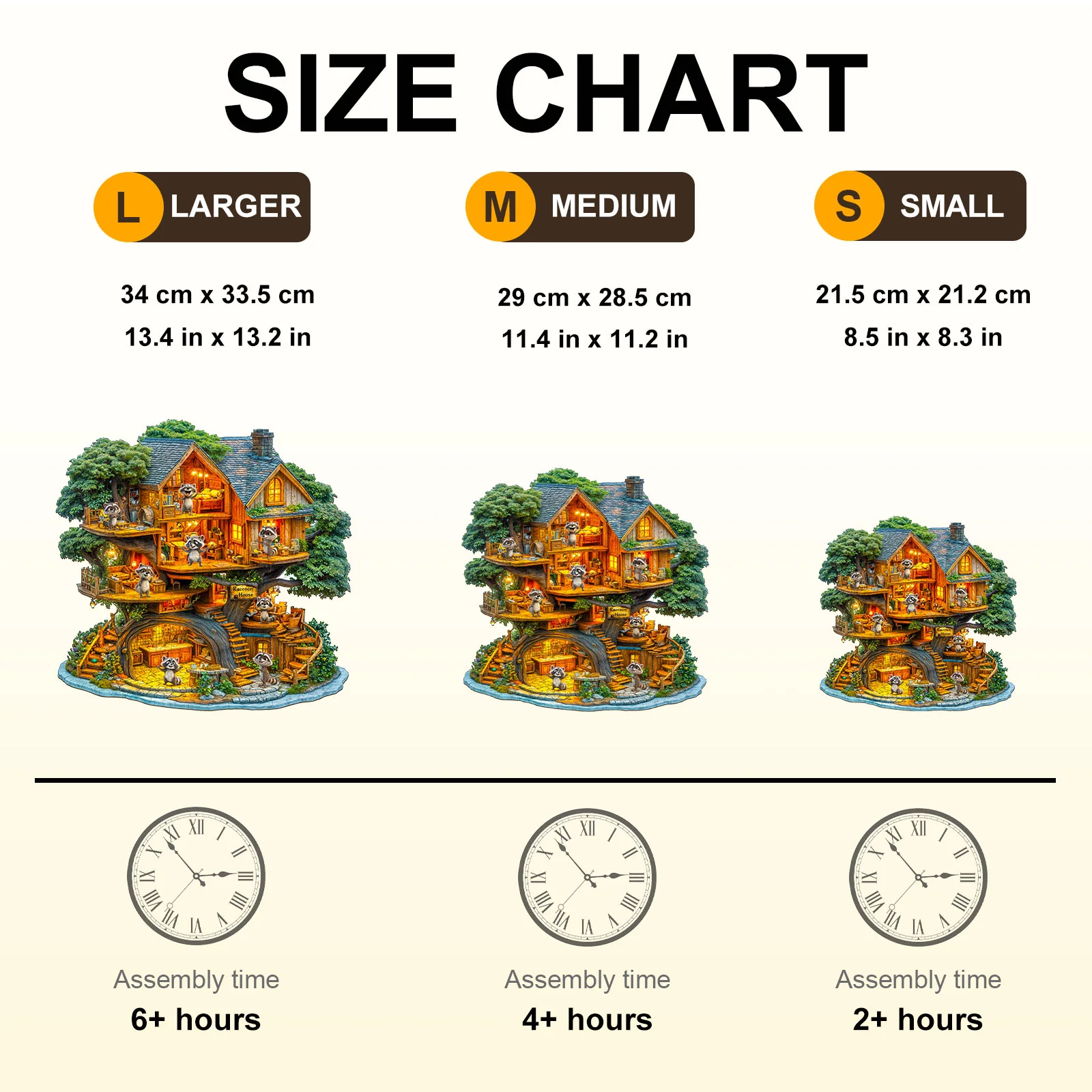 Raccoon House Wooden Jigsaw Puzzle - Image 9