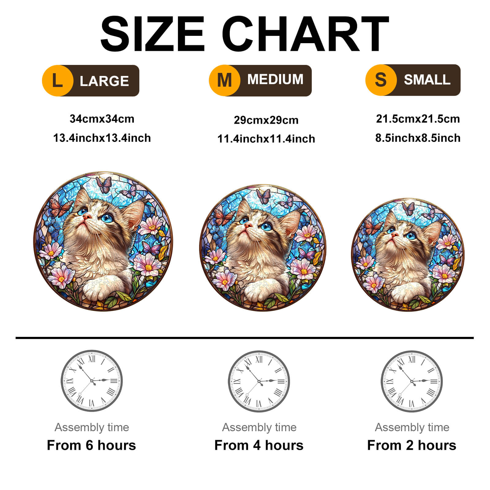 Ragdoll and Butterfly Wooden Jigsaw Puzzle - Image 7