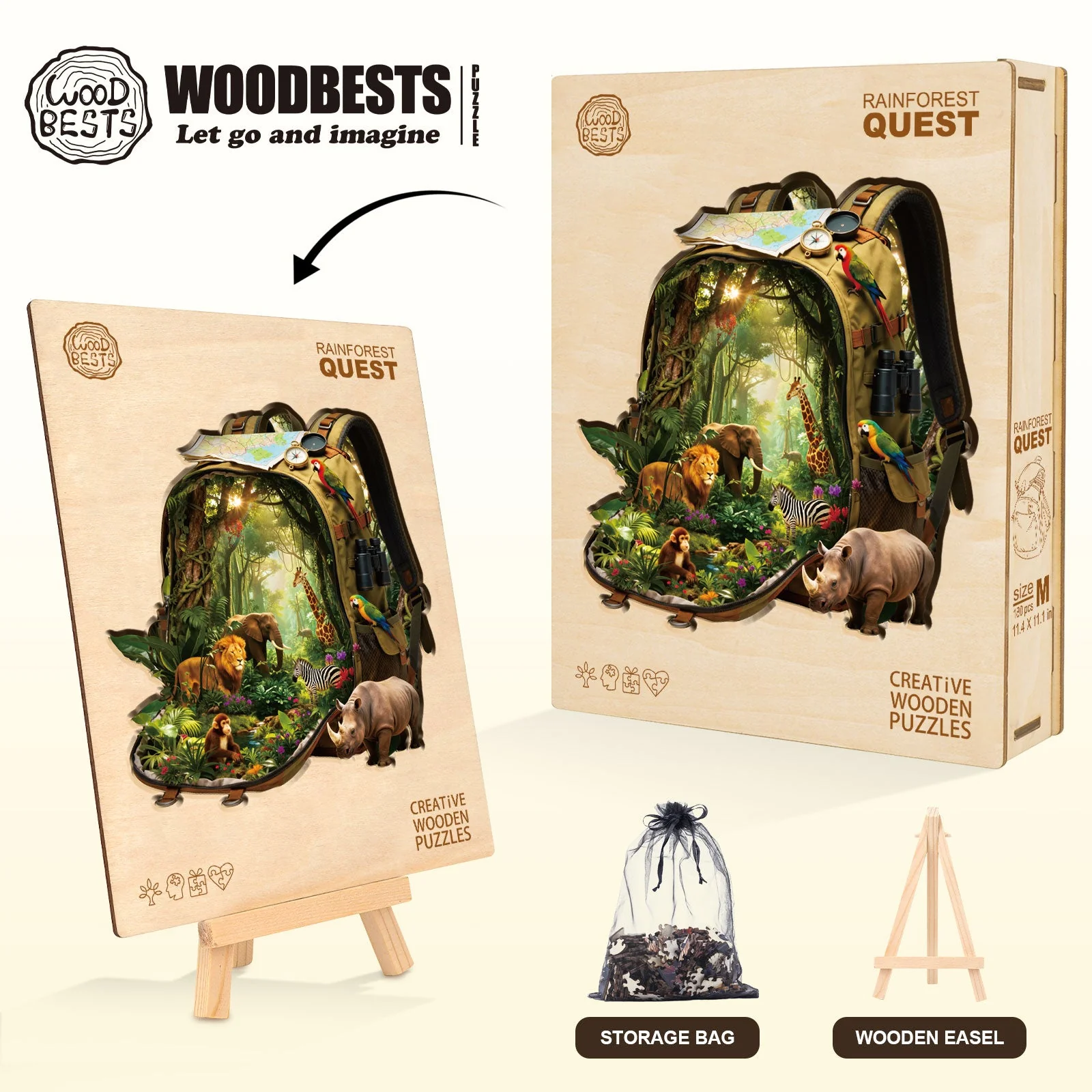 Rainforest Quest Wooden Jigsaw Puzzle - Image 8