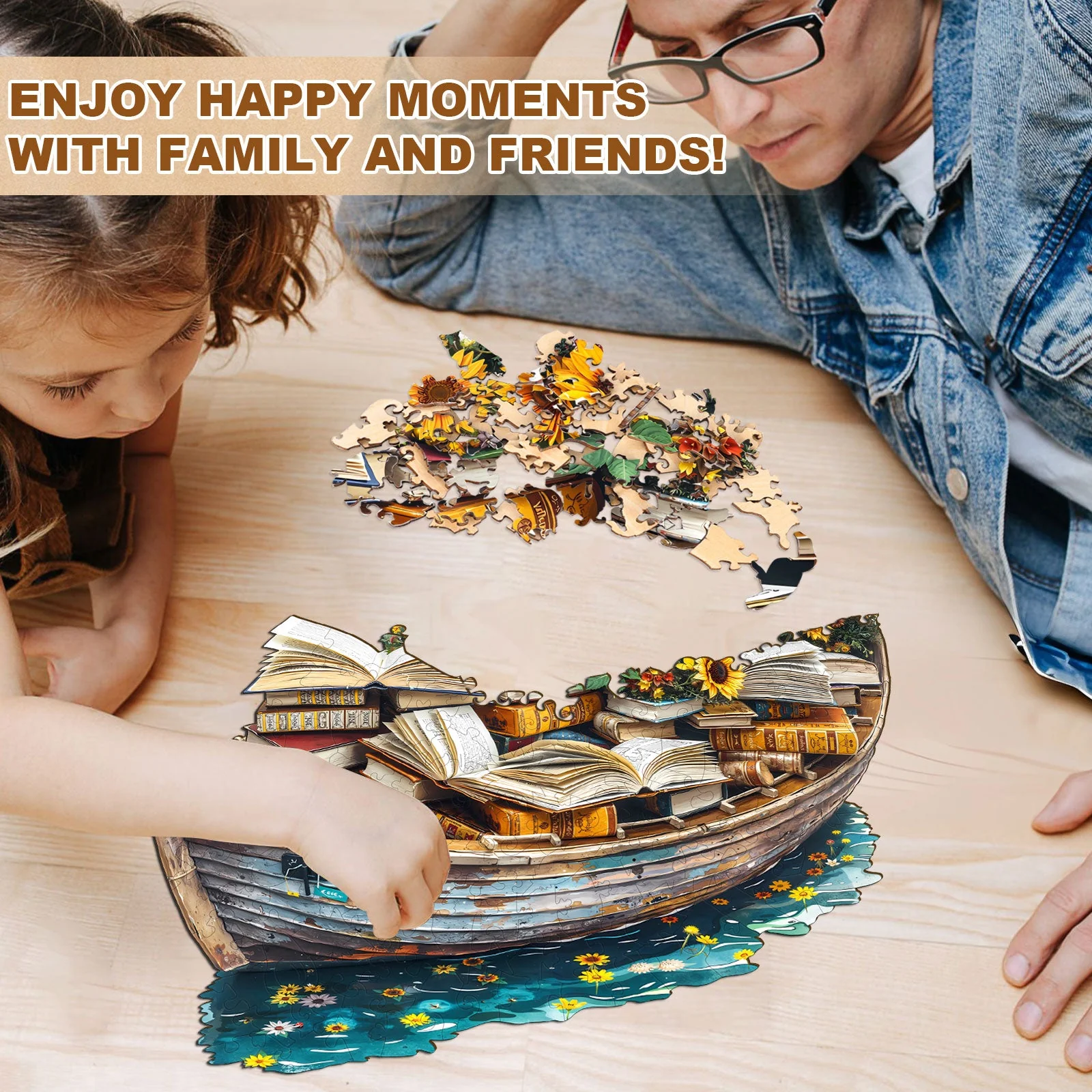 Read quietly Wooden Jigsaw Puzzle - Image 9