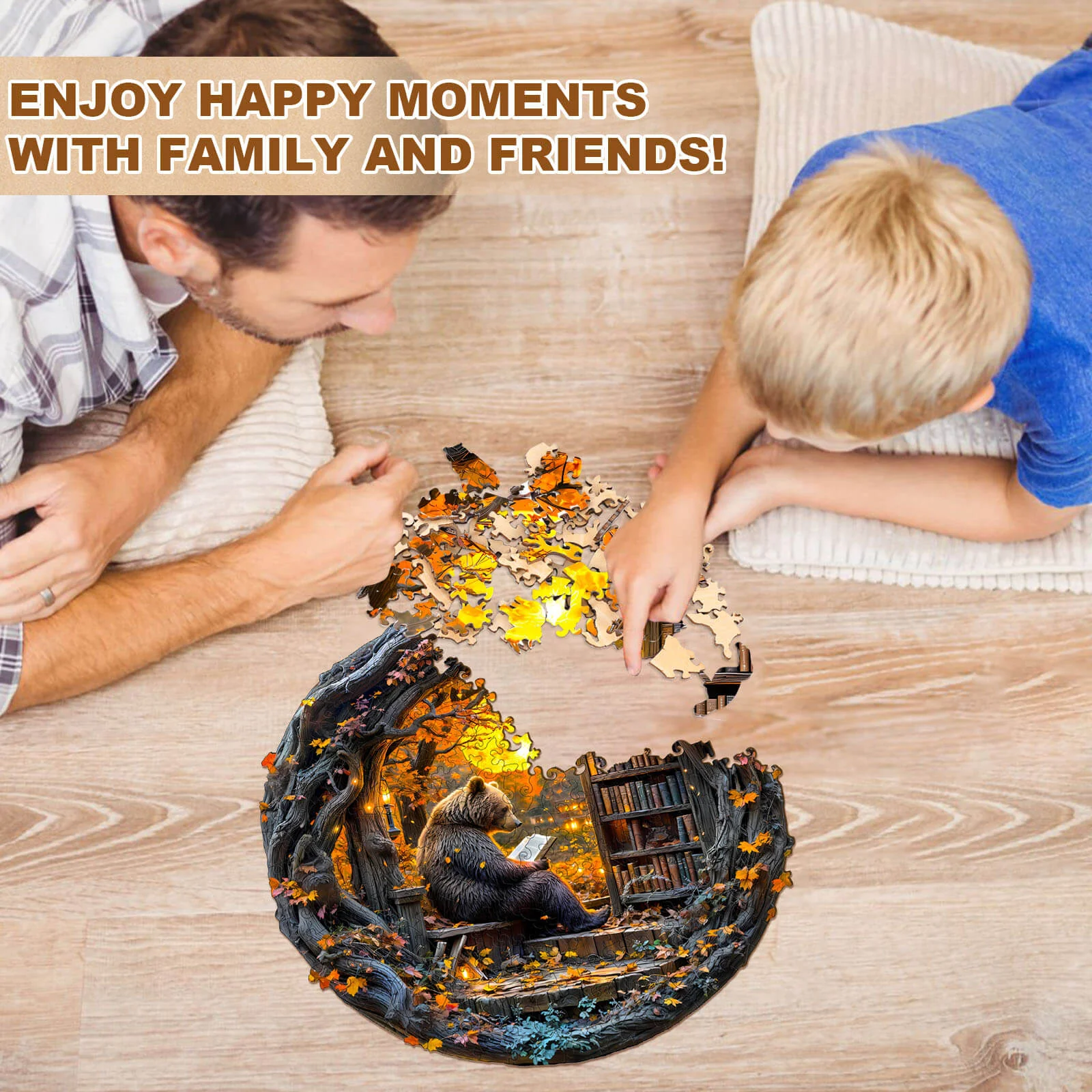 Reading bear Wooden Jigsaw Puzzle - Image 11