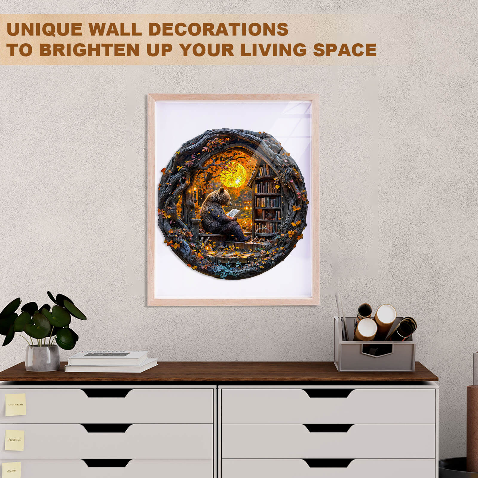 Reading bear Wooden Jigsaw Puzzle - Image 13