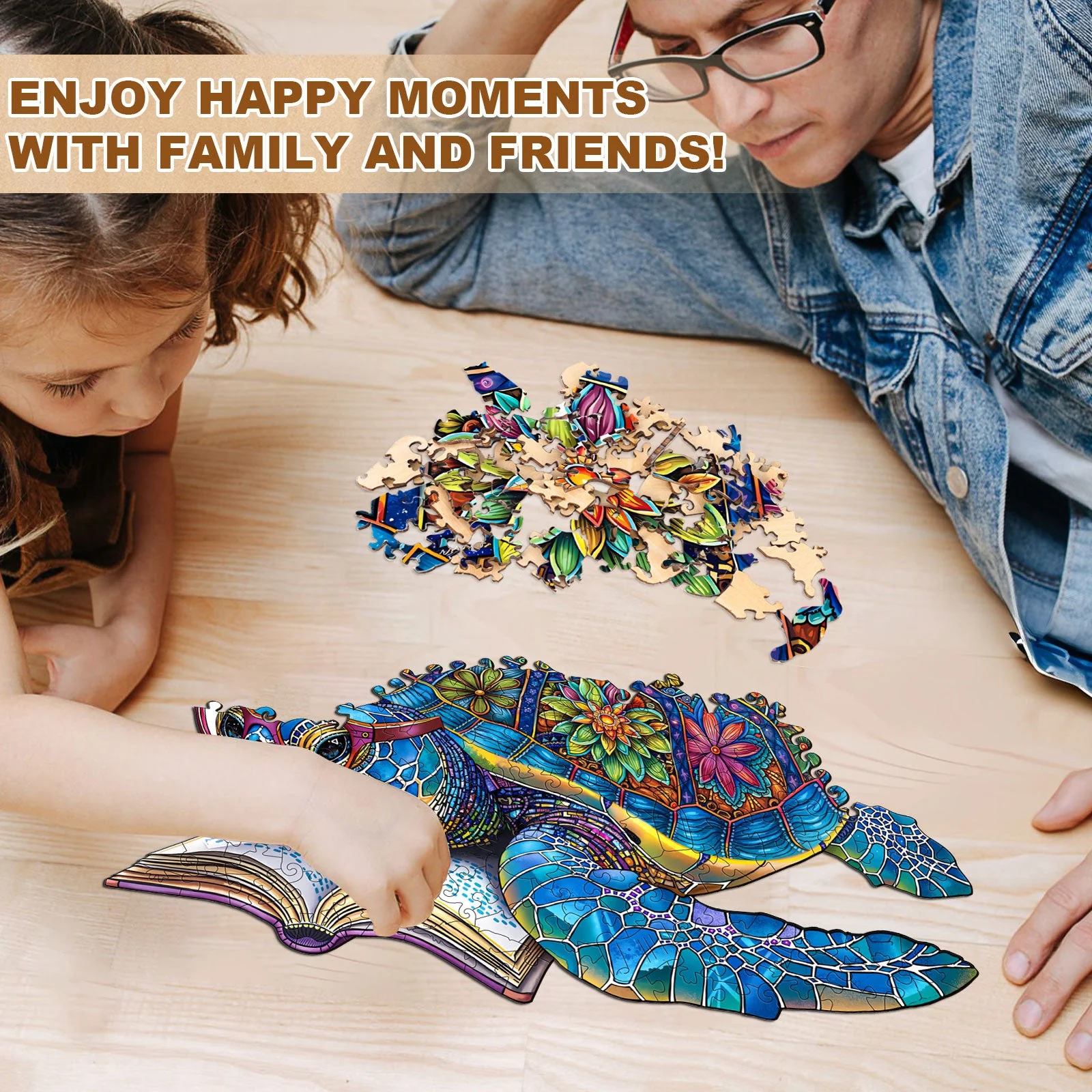 Reading The Ocean Wooden Jigsaw Puzzle - Image 10
