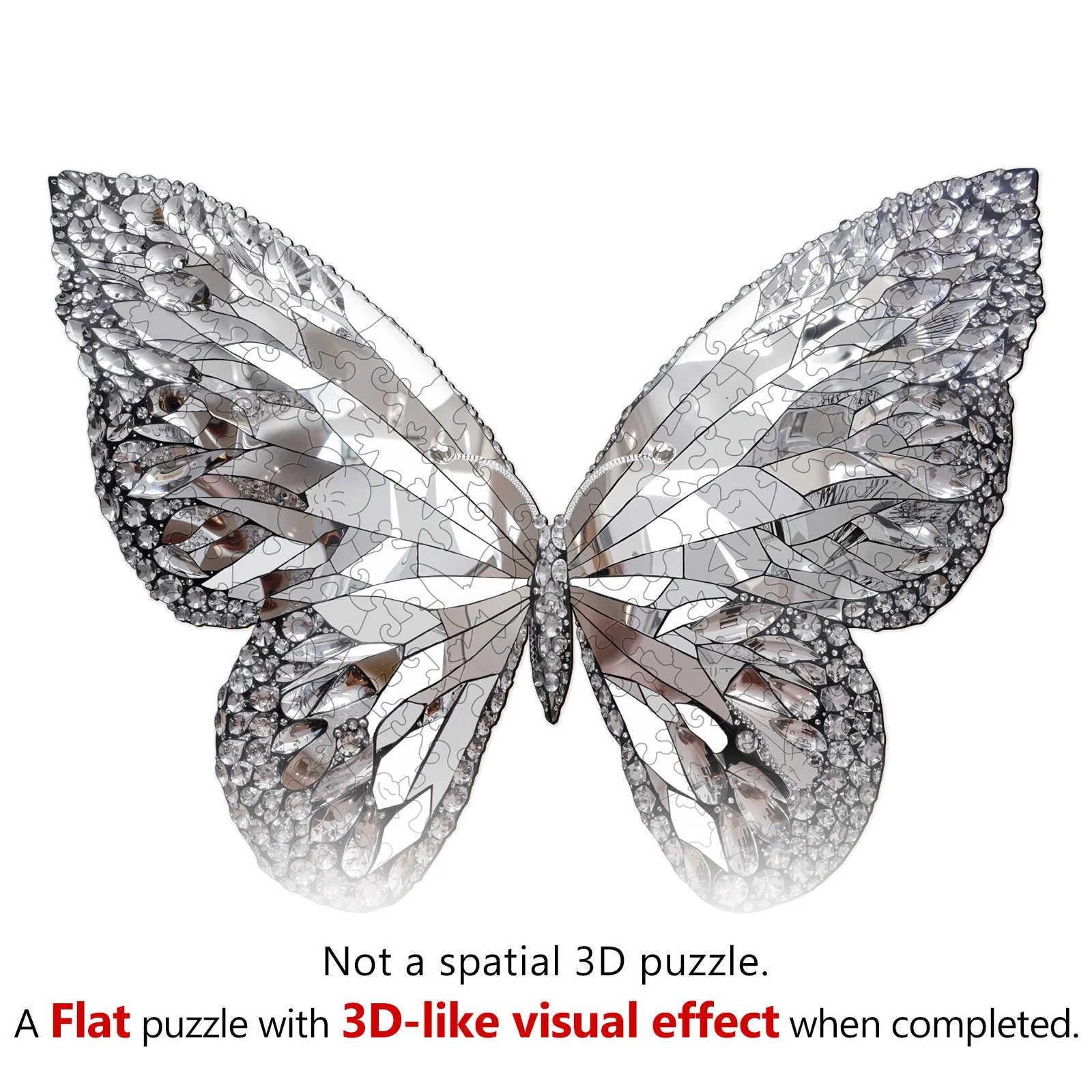 Rebirth Butterfly Wooden Jigsaw Puzzle - Image 3