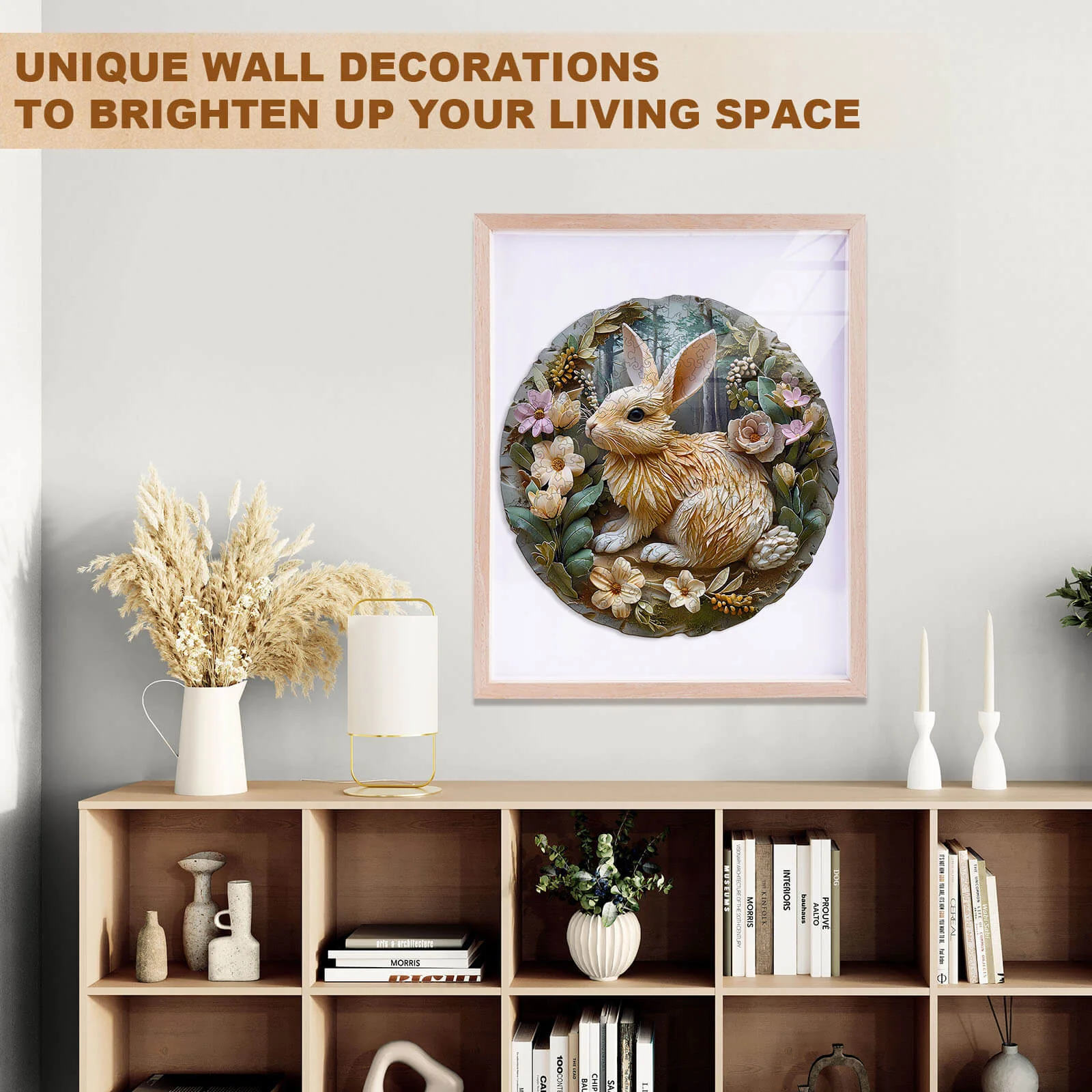Relief Rabbit Wooden Jigsaw Puzzle - Image 12