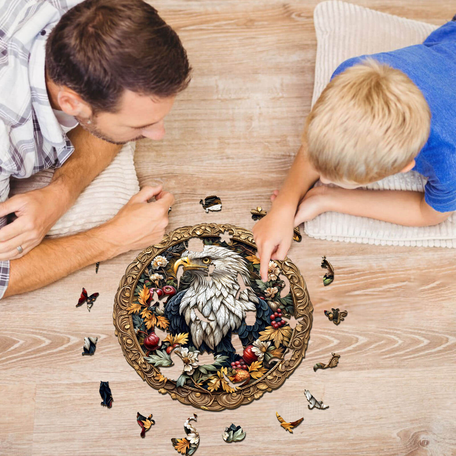 Retro Eagle Wooden Jigsaw Puzzle - Image 8