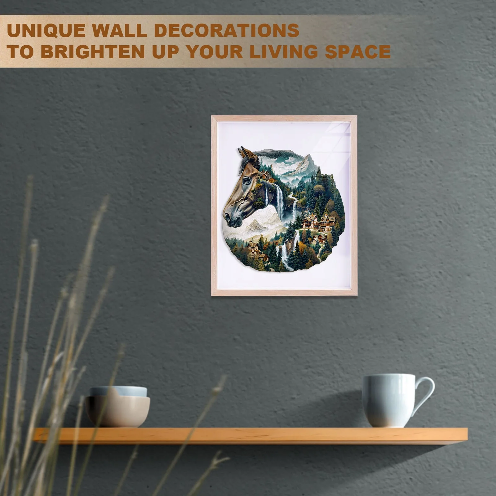 River and Horse Wooden Jigsaw Puzzle - Image 12