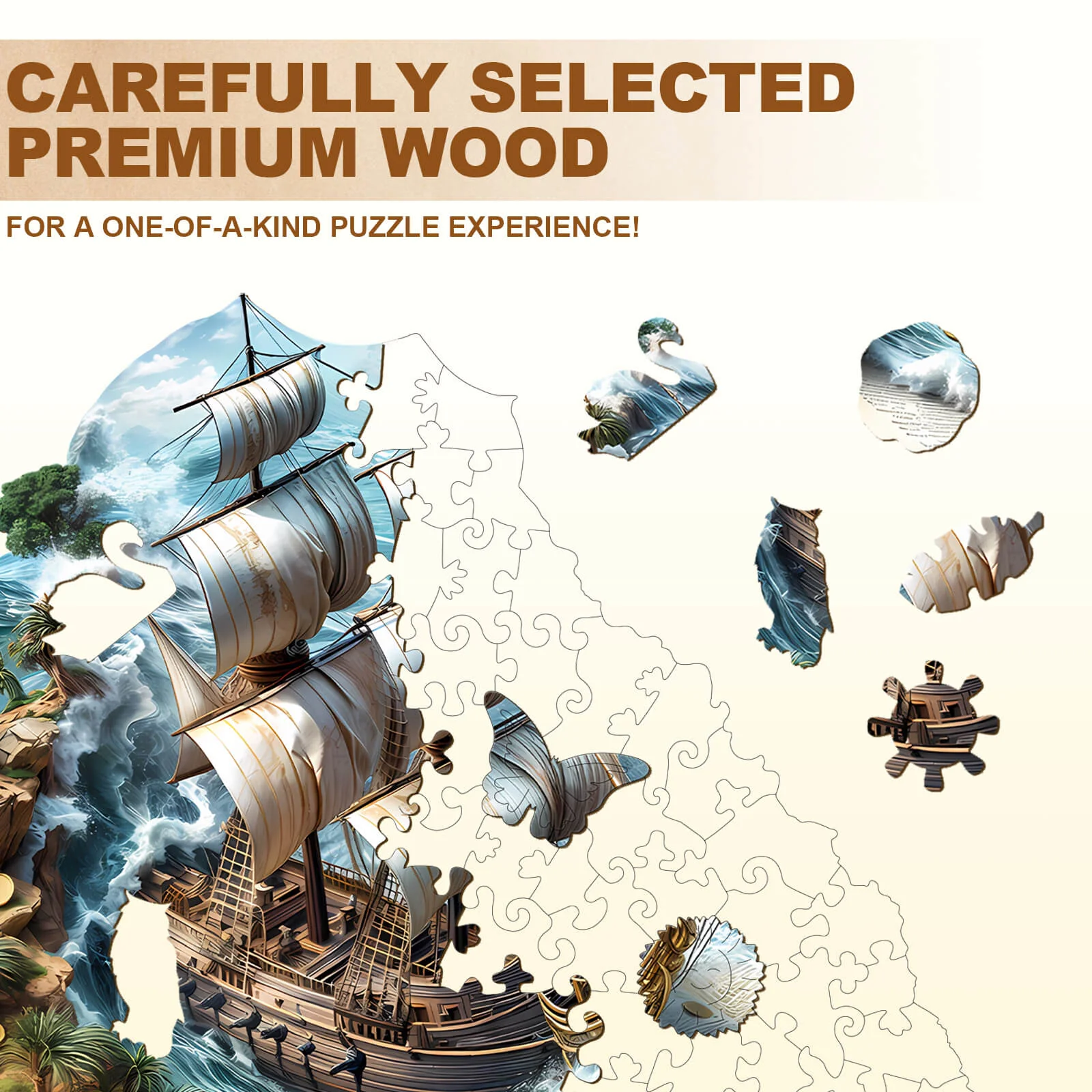 Sailing Adventure Wooden Jigsaw Puzzle - Image 3