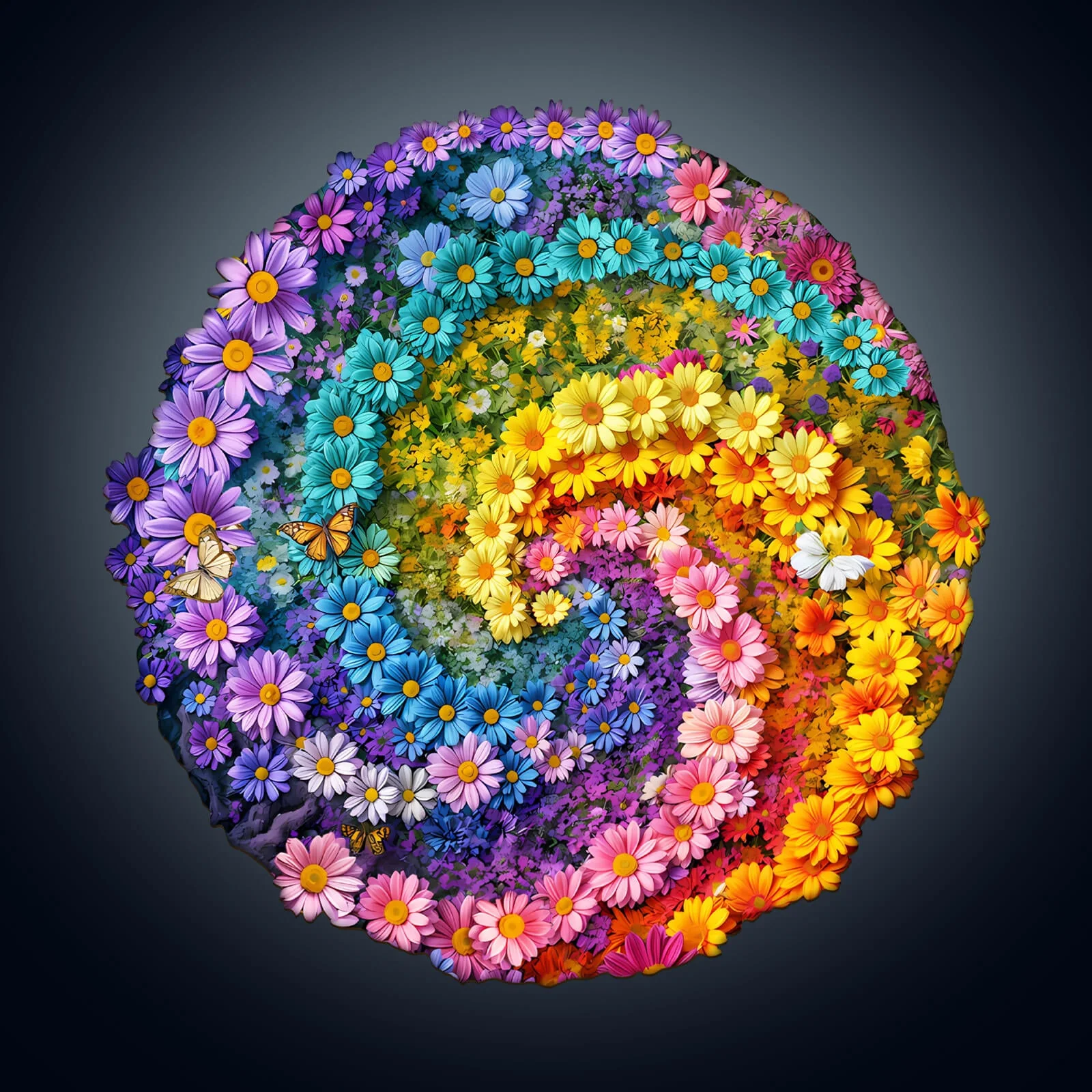 Sea of Flowers Wooden Jigsaw Puzzle - Image 2