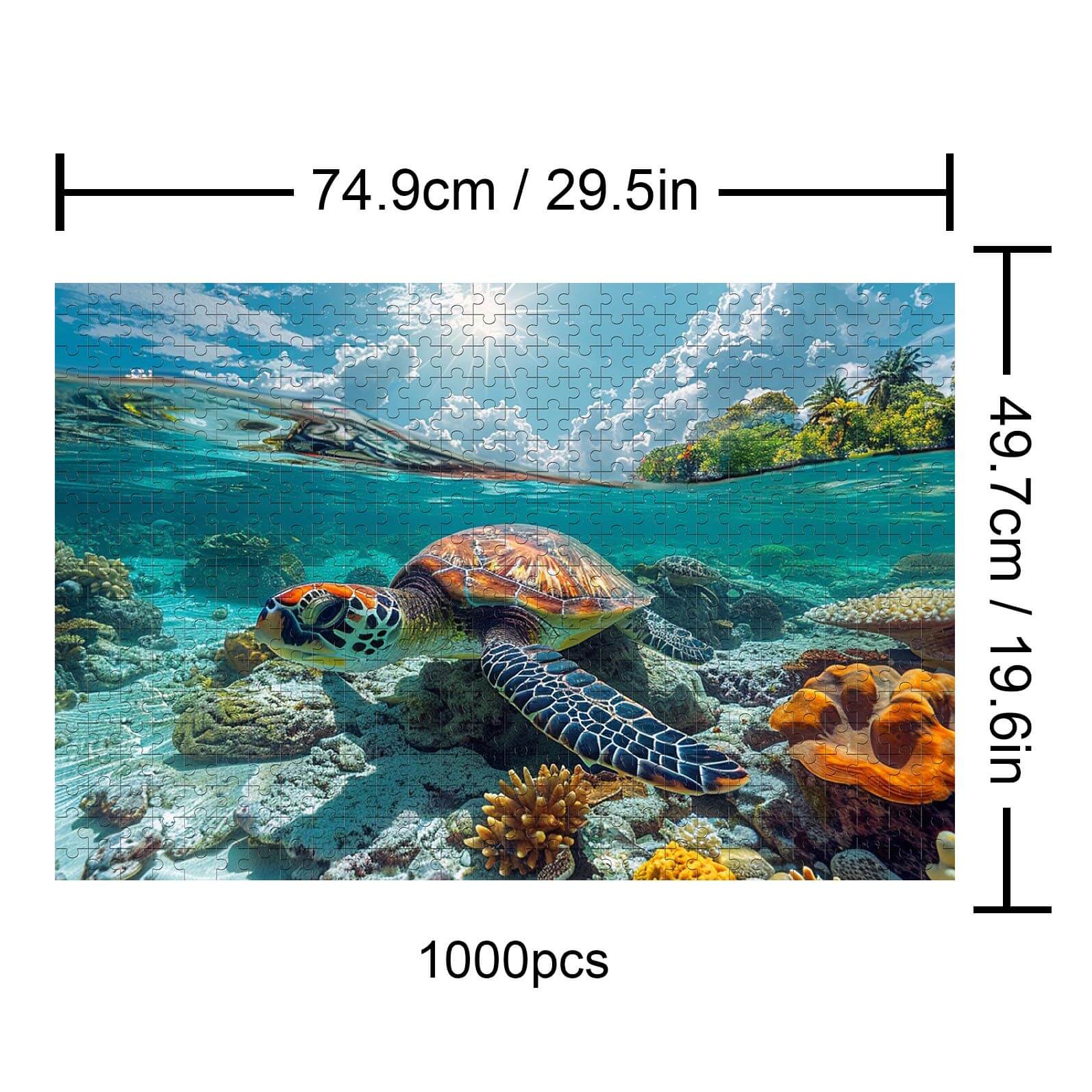 Sea Turtles 500 / 1000 Piece Puzzle - Image 5