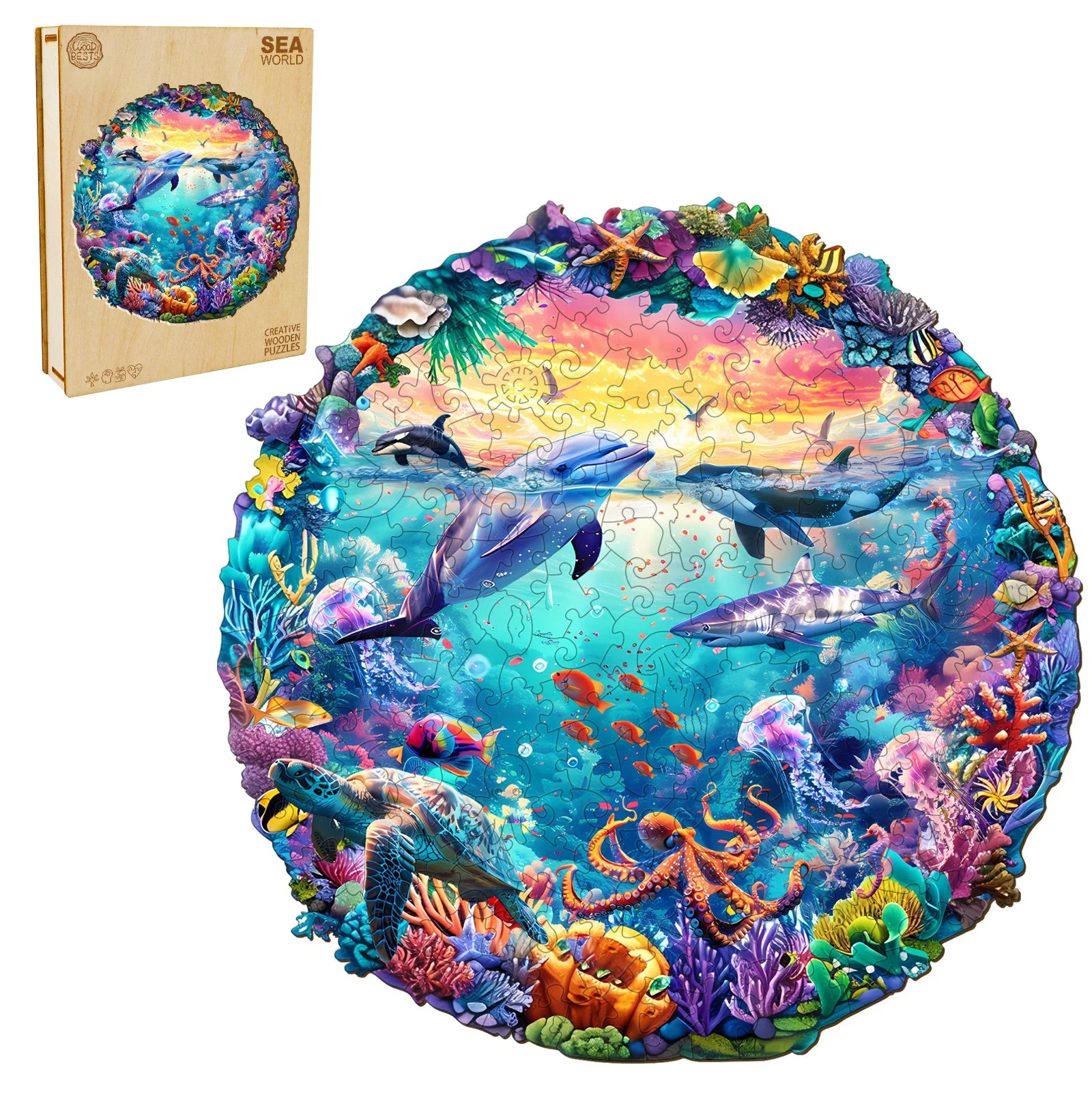 Sea World Wooden Jigsaw Puzzle - Image 3