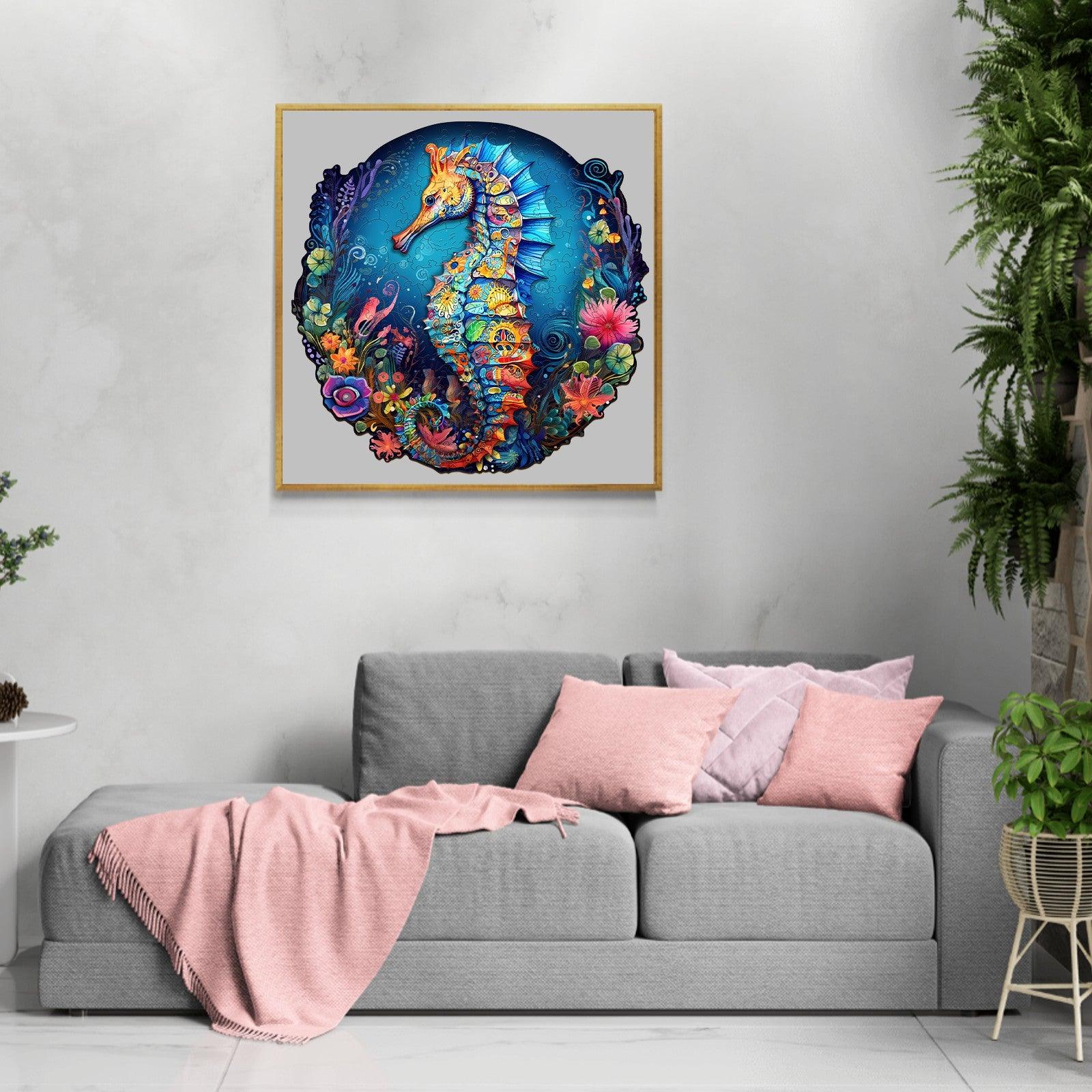 Seahorse 2 Wooden Jigsaw Puzzle - Image 10