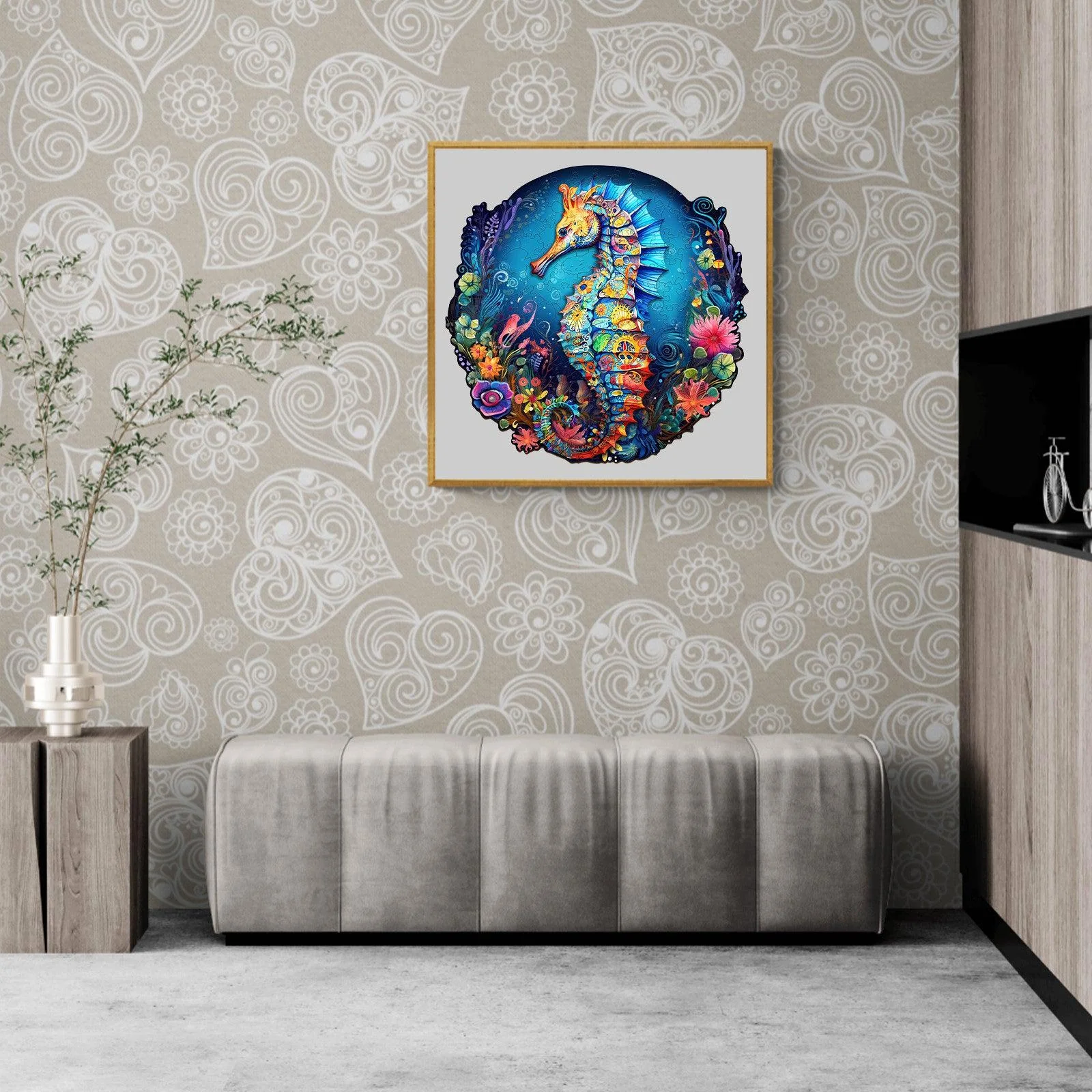 Seahorse 2 Wooden Jigsaw Puzzle - Image 9