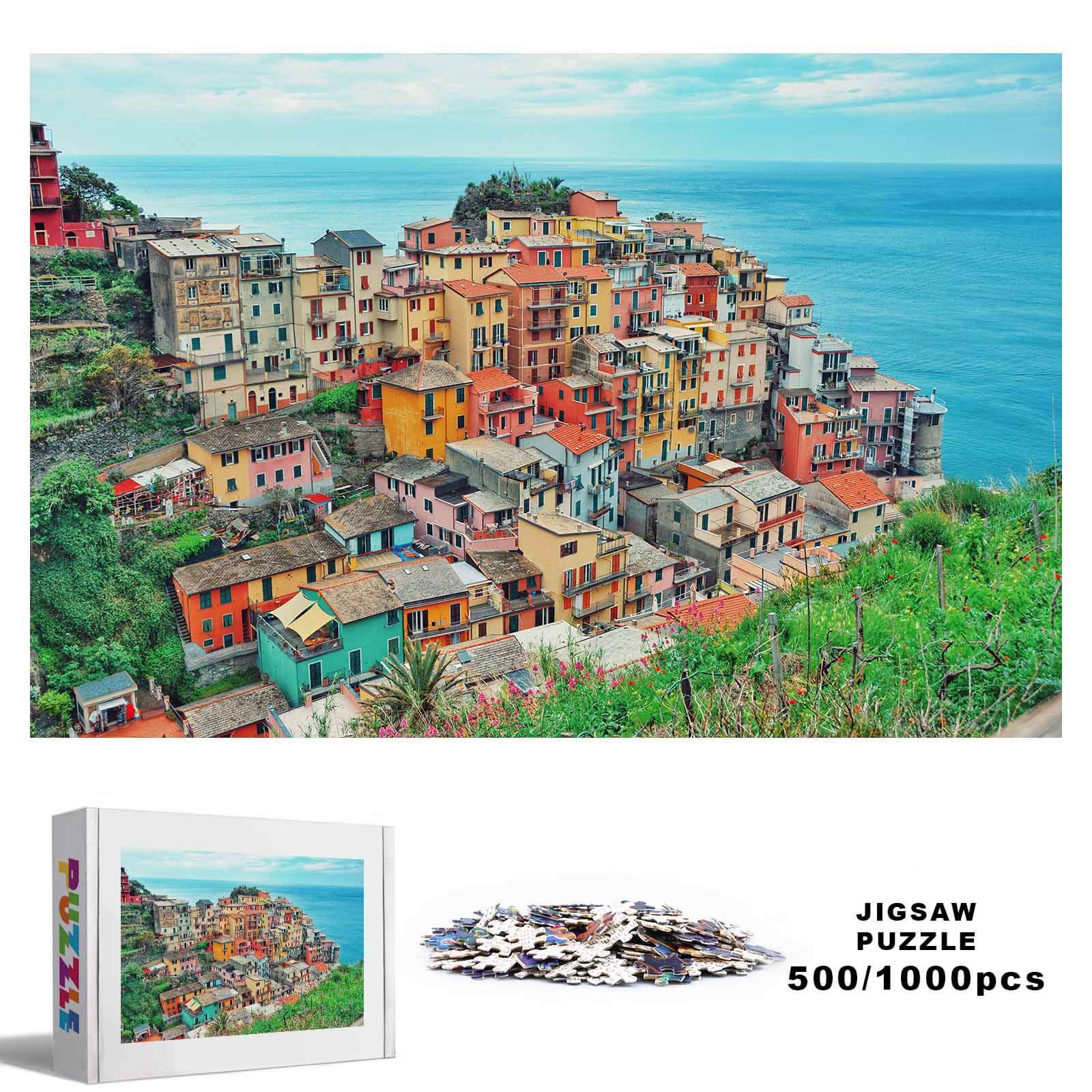 Seaside Village 500 / 1000 Piece Puzzle - Image 2