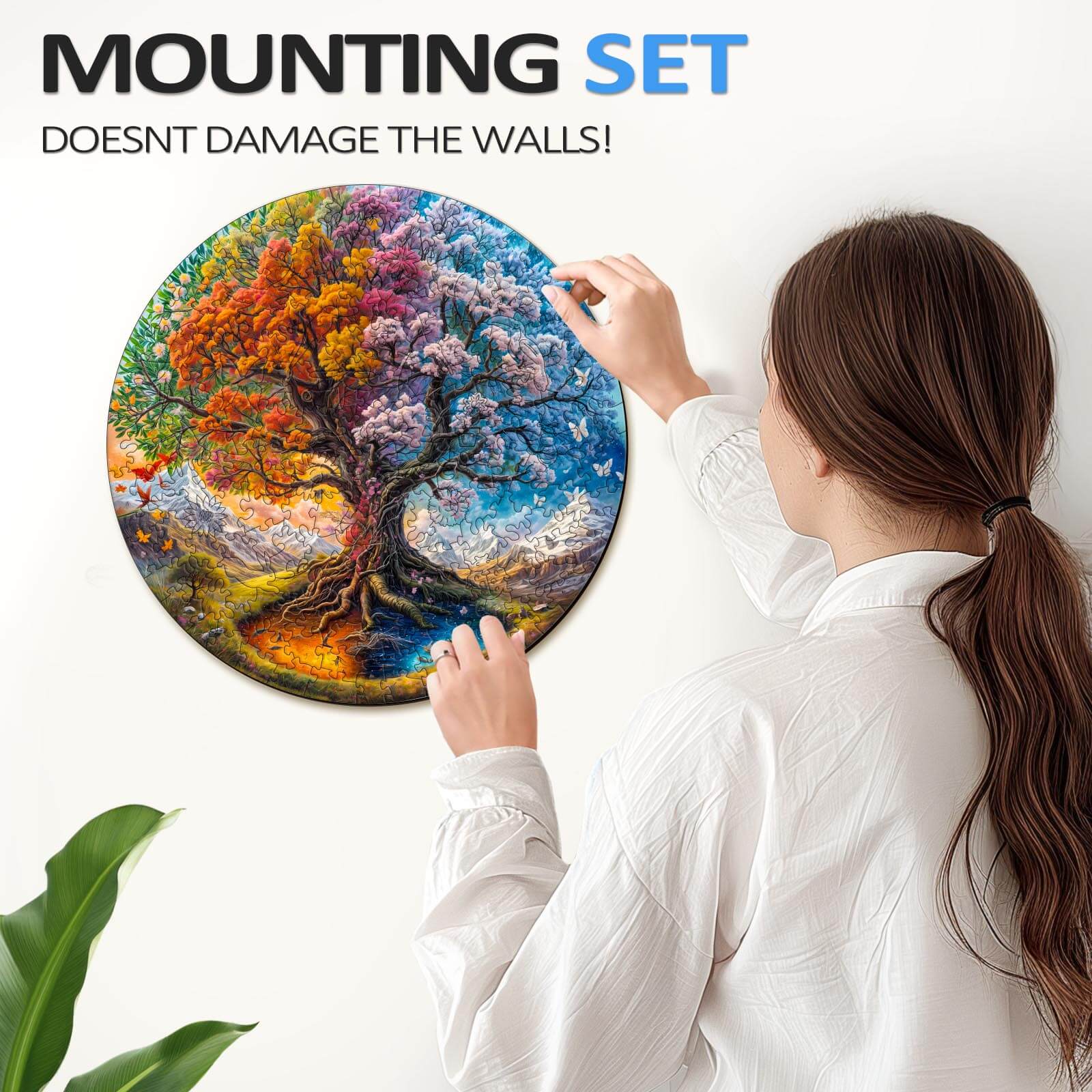 Seasonal Tree of Life-1 Wooden Jigsaw Puzzle - Image 9