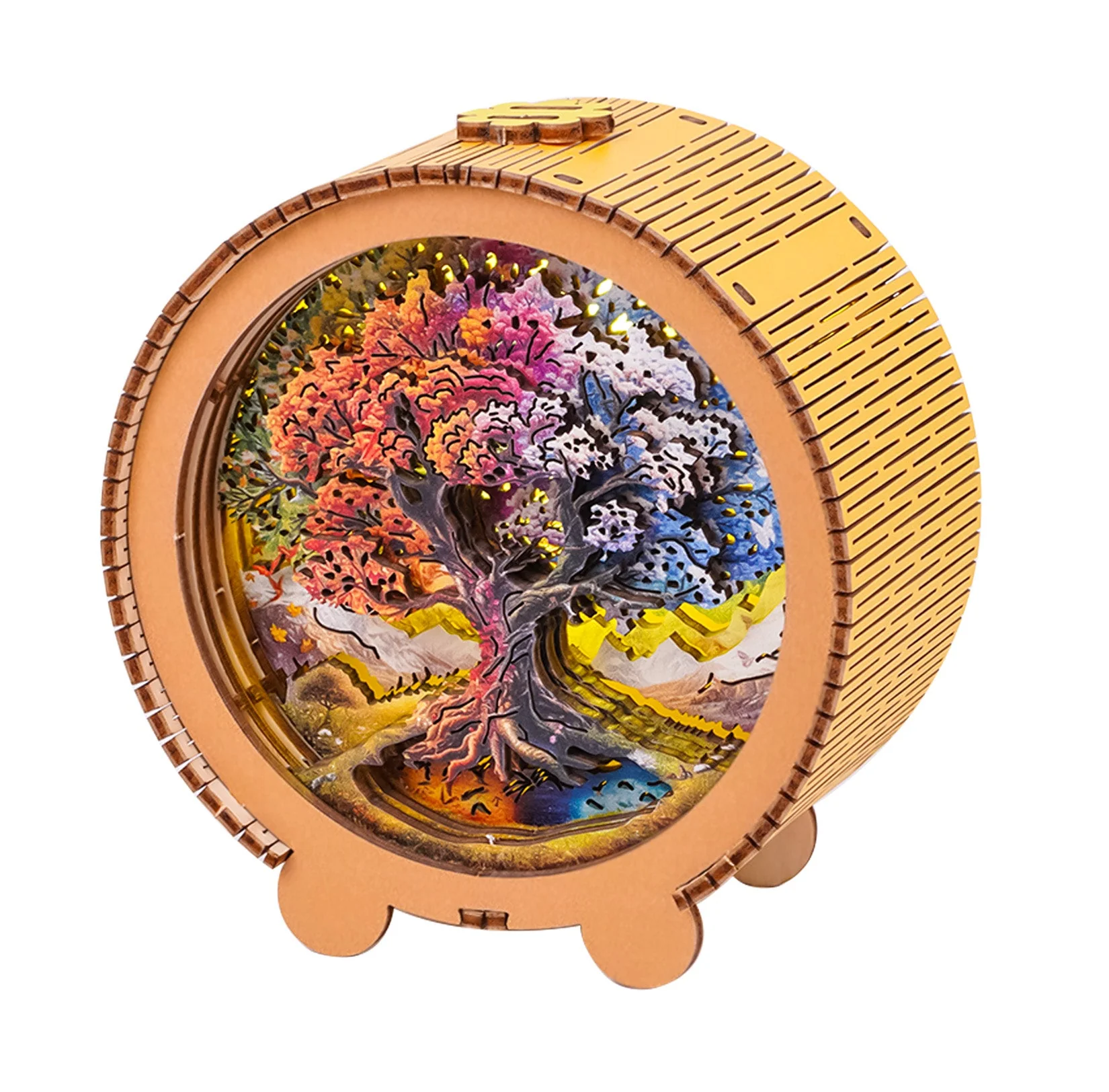 Seasonal Tree of Life Kit - 3D Wooden Puzzle Night Light - Image 2