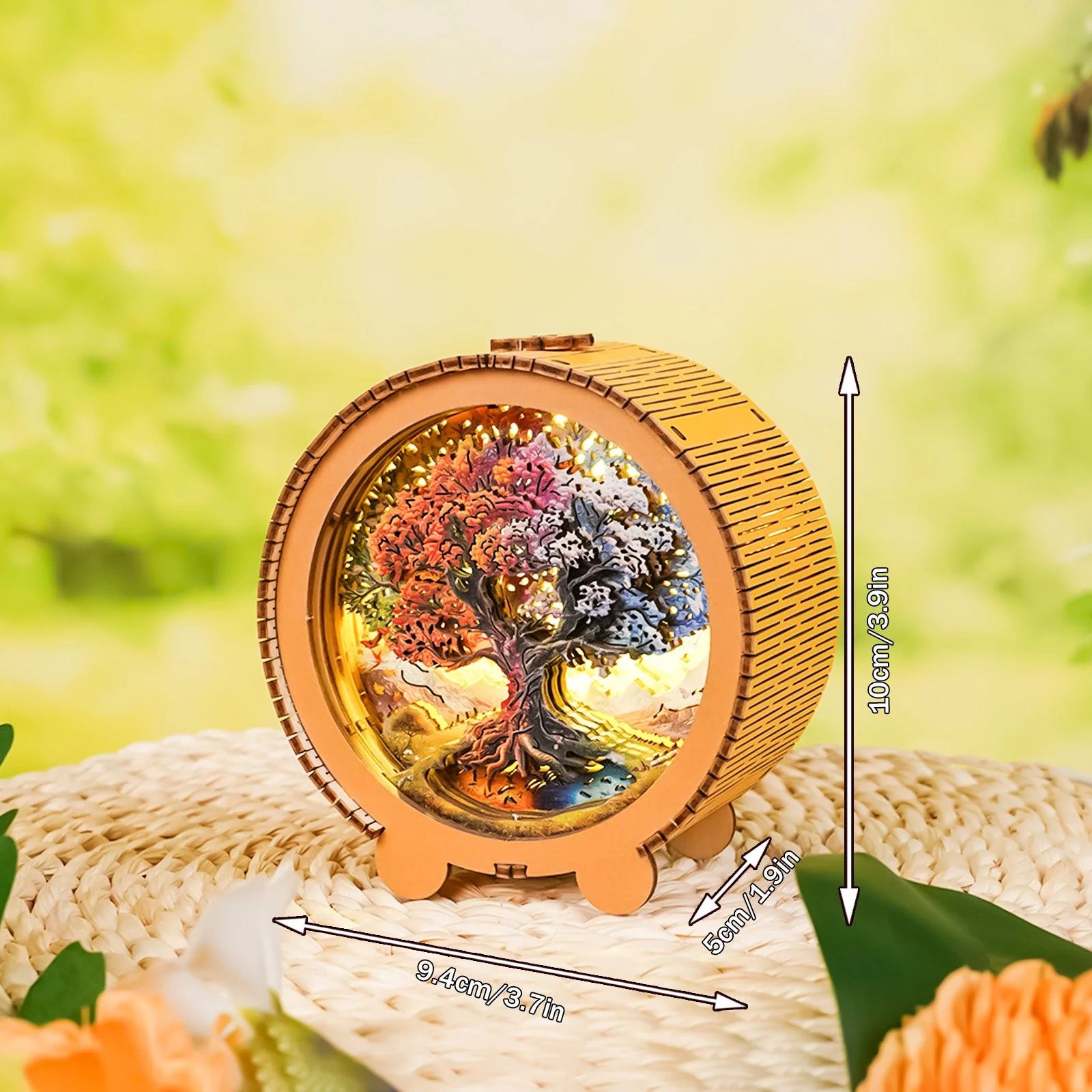 Seasonal Tree of Life Kit - 3D Wooden Puzzle Night Light - Image 5