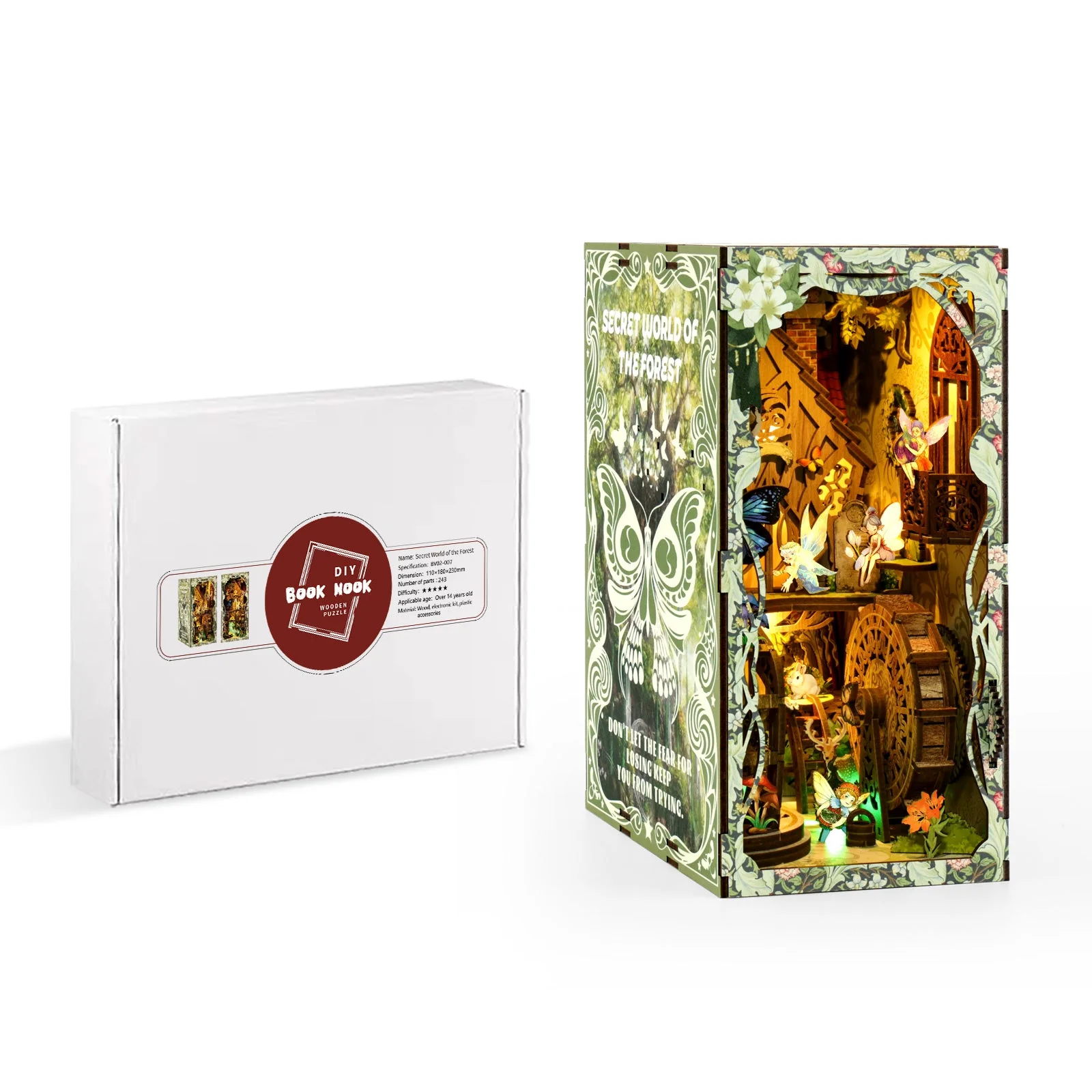 Secret Forest - DIY Book Nook Kit,3D Wooden Puzzle - Image 10